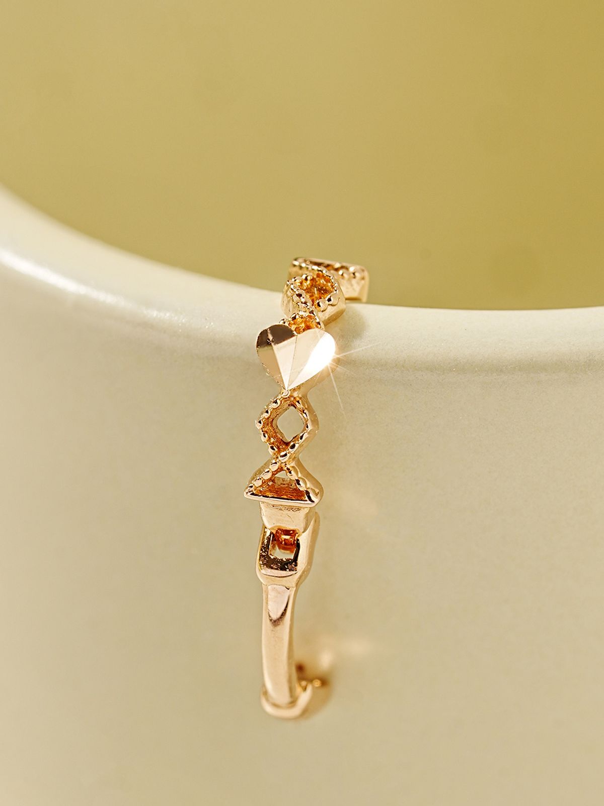 미니멀피어싱(MINIMALPIERCING) 14K 18K 포인트 하트 링귀걸이