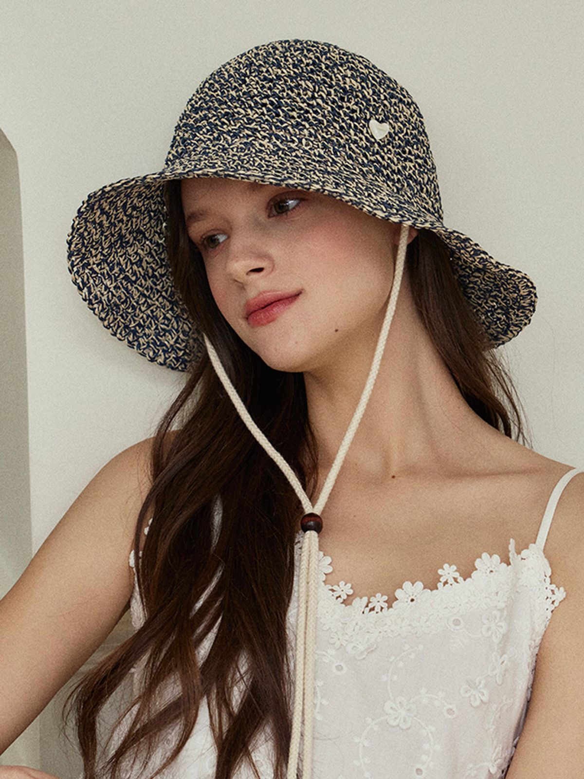 메르헨(MERCHEN) Via strap bucket hat_4color