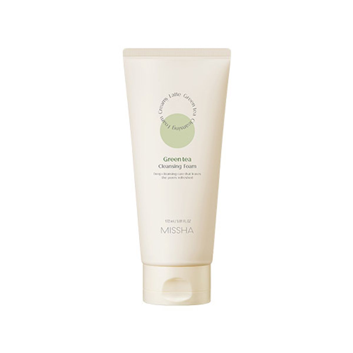 미샤(MISSHA) 크리미 라떼 클렌징 폼 (녹차) 172ml