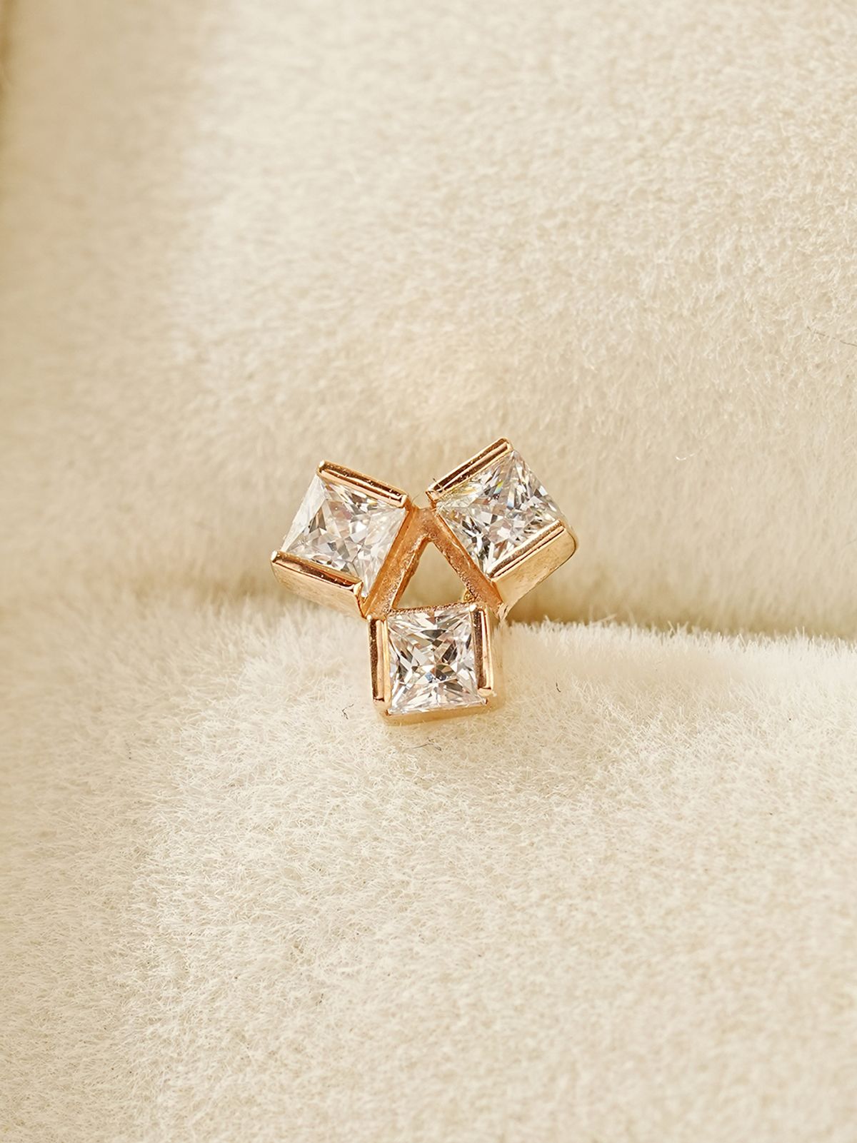 미니멀피어싱(MINIMALPIERCING) 14K 테트라팟 큐빅 피어싱