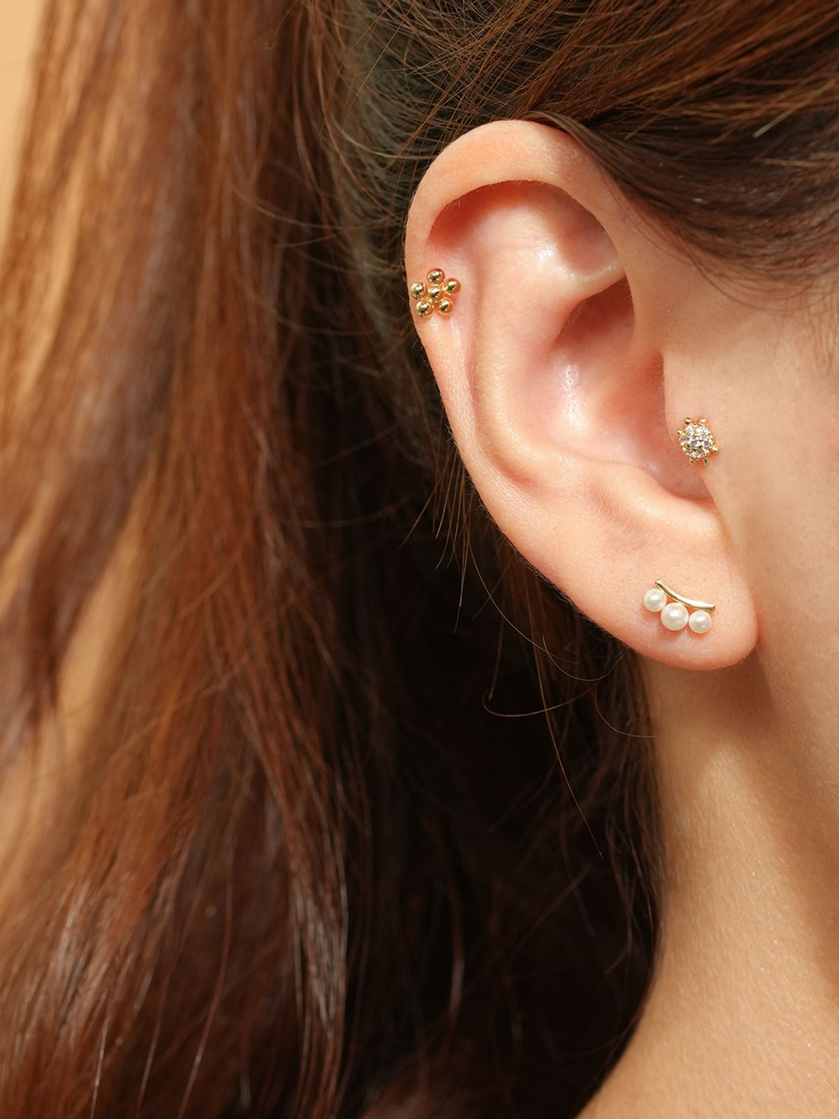 미니멀피어싱(MINIMALPIERCING) 14K 샤이니 럭키 거북이 피어싱 귀걸이