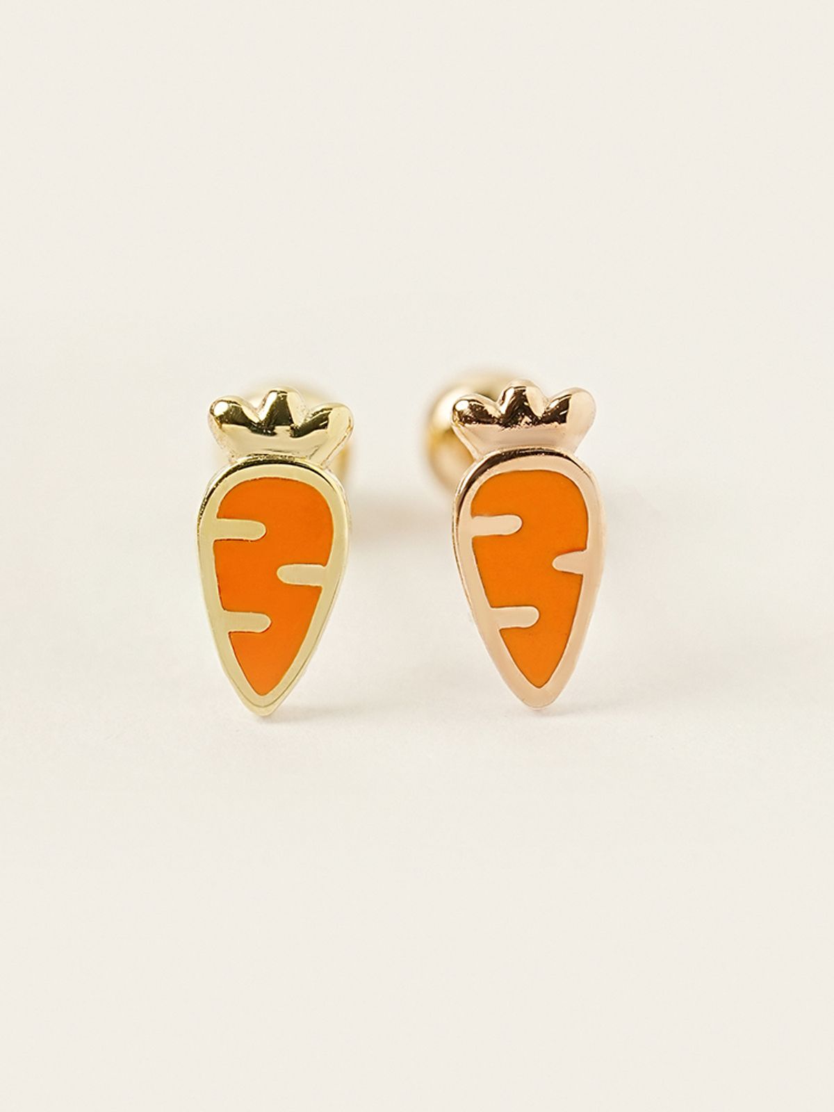 미니멀피어싱(MINIMALPIERCING) 14K 에나멜 미니 캐럿 피어싱 귀걸이