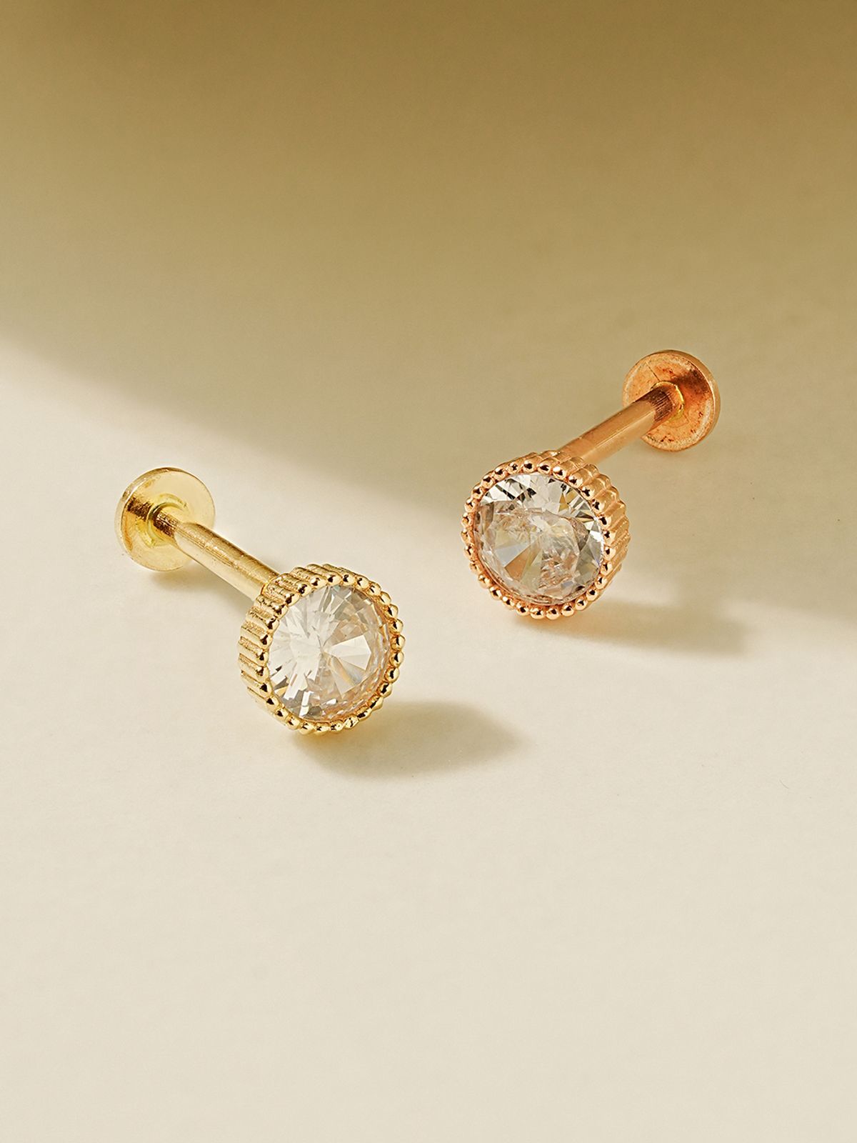 미니멀피어싱(MINIMALPIERCING) 14K 인터널 심플 라운드 라블렛 피어싱