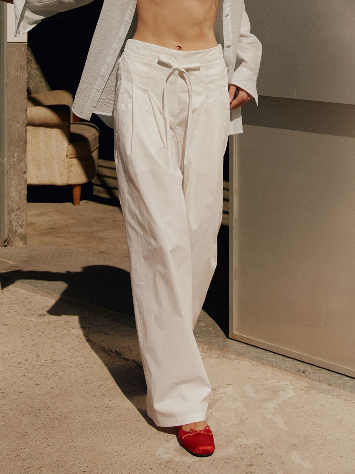 레이브(RAIVE) Waist String Wide Pants VW5ML470_3color