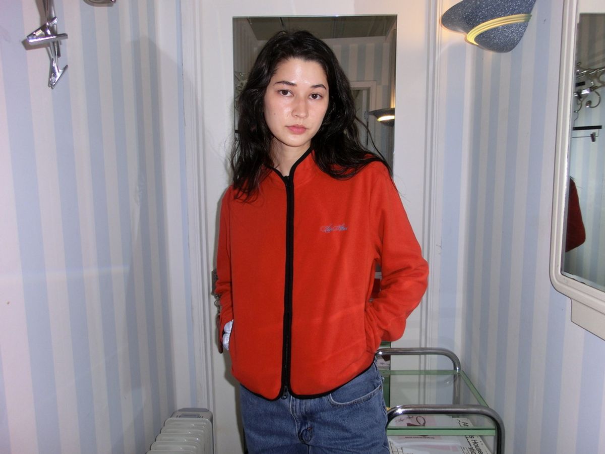 어텐즈(ATTENDS) Every day cozy fleece jacket (Red)