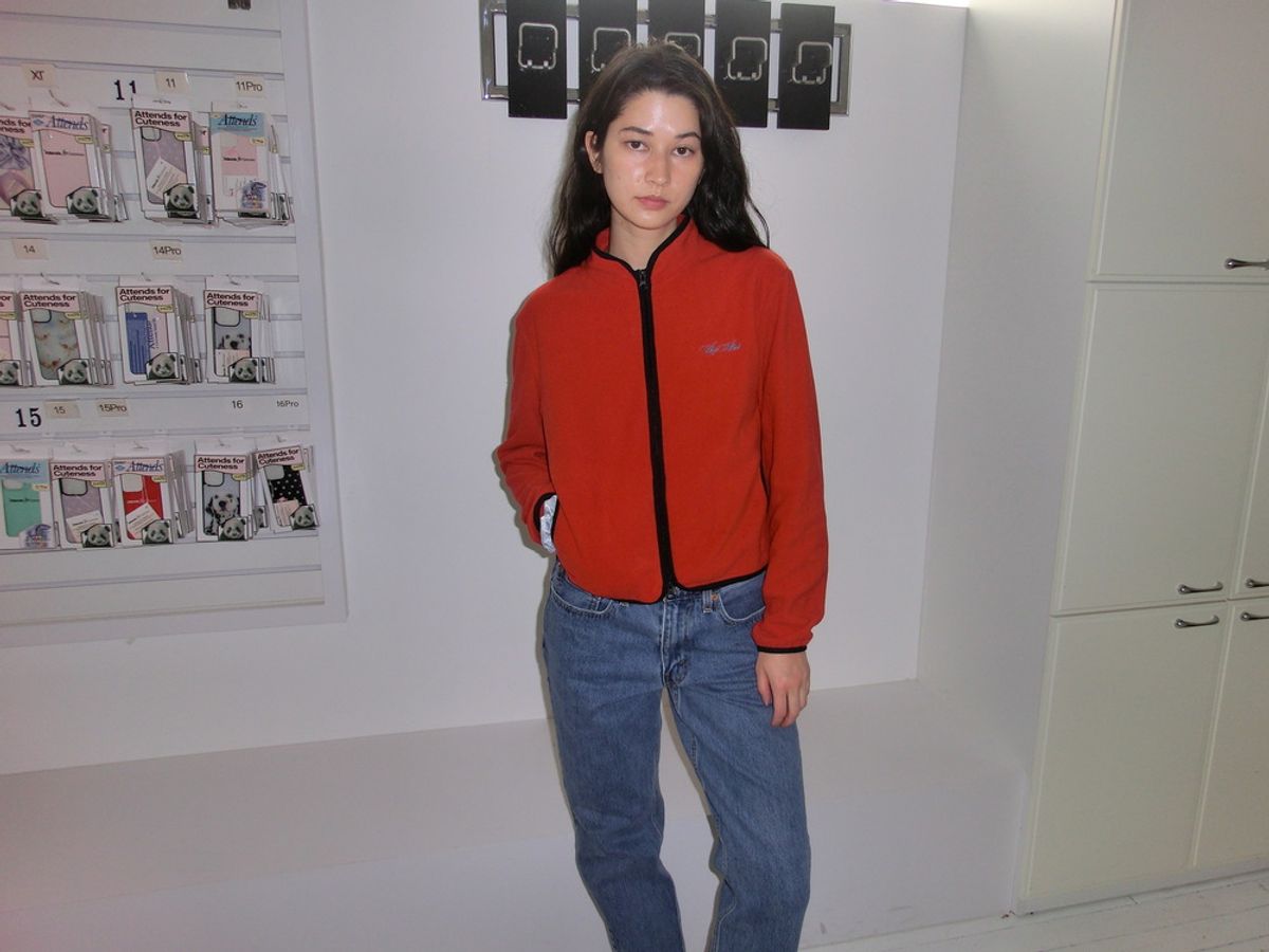 어텐즈(ATTENDS) Every day cozy fleece jacket (Red)
