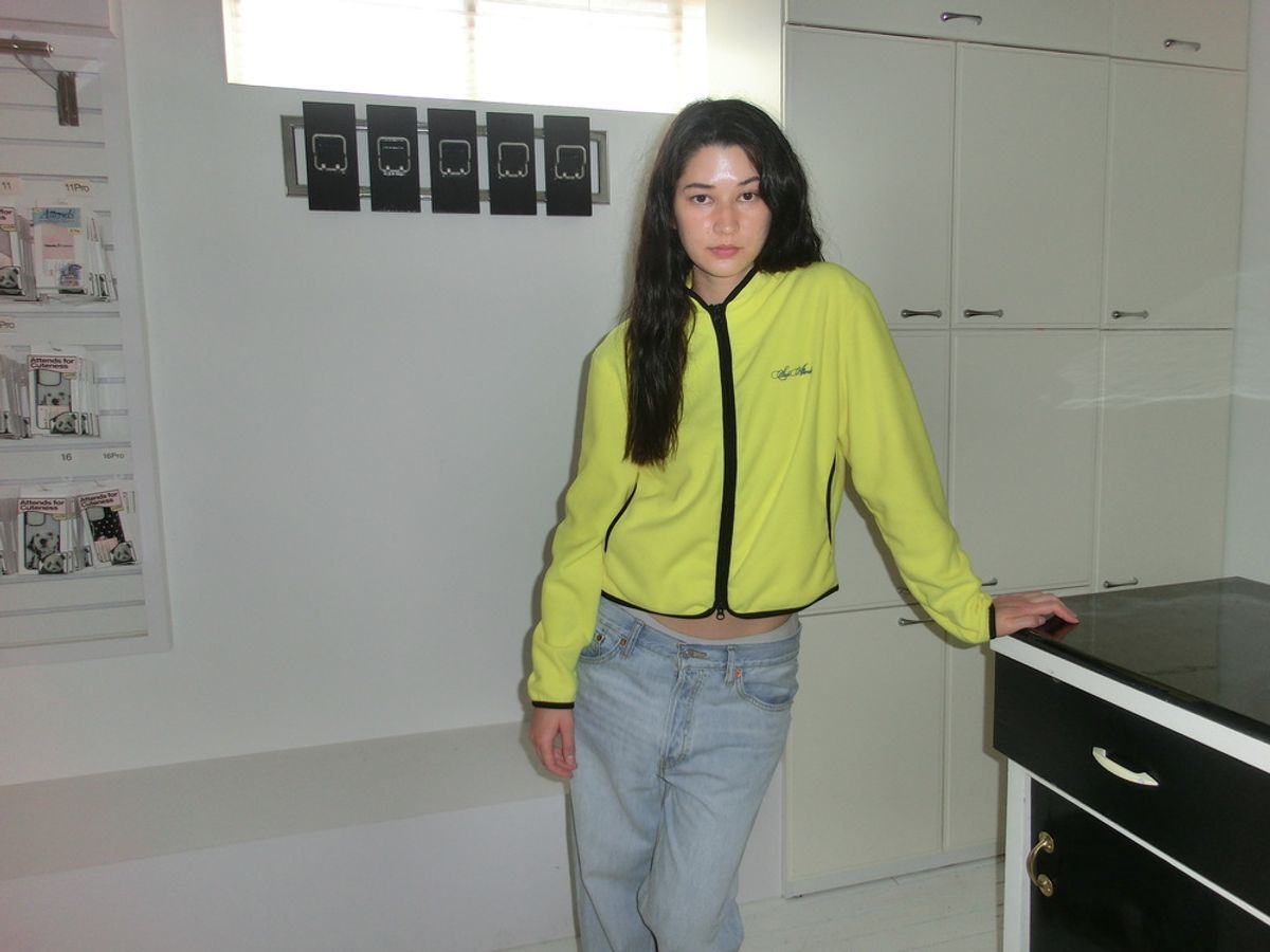 어텐즈(ATTENDS) Every day cozy fleece jacket (Lemon)