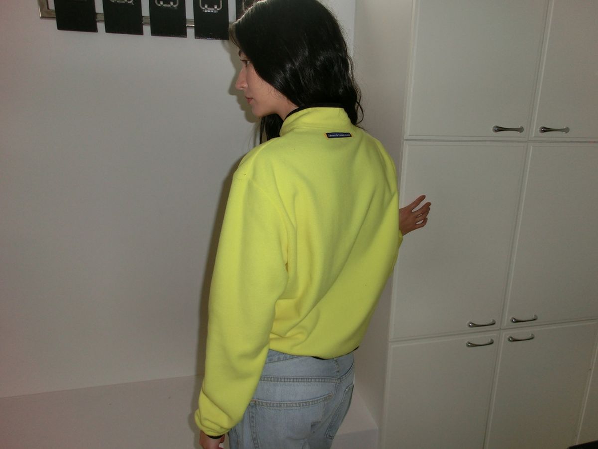 어텐즈(ATTENDS) Every day cozy fleece jacket (Lemon)