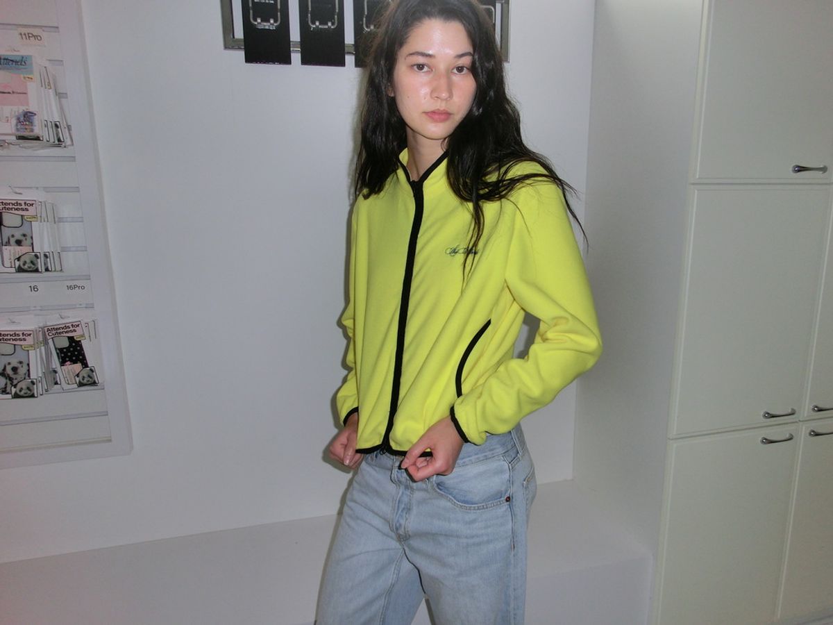 어텐즈(ATTENDS) Every day cozy fleece jacket (Lemon)