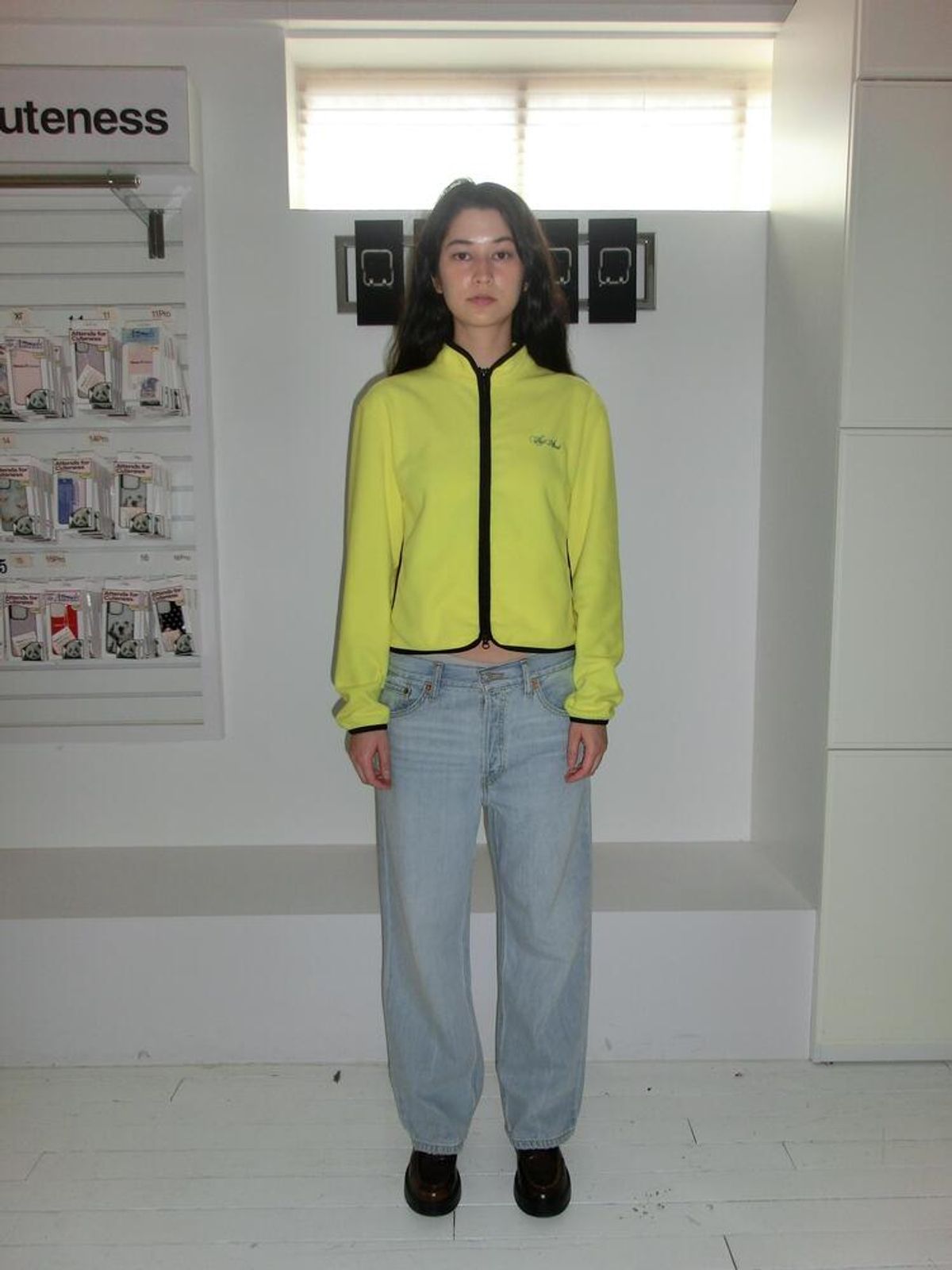어텐즈(ATTENDS) Every day cozy fleece jacket (Lemon)