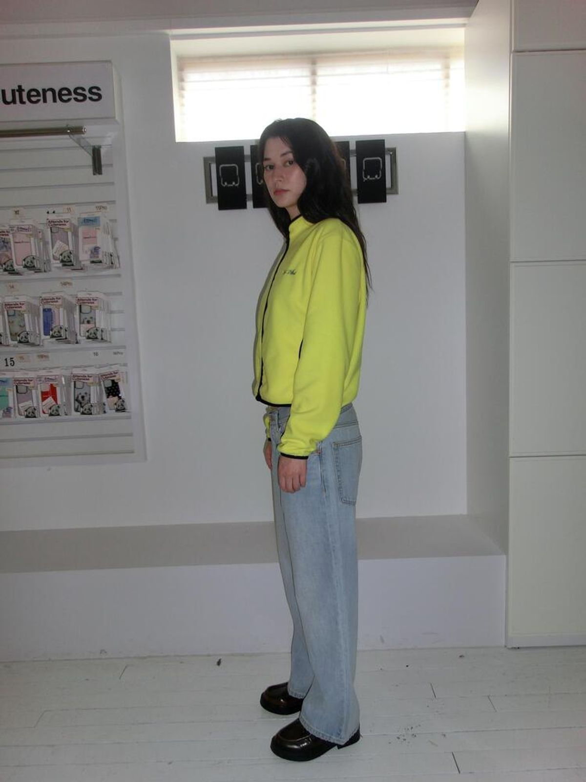 어텐즈(ATTENDS) Every day cozy fleece jacket (Lemon)