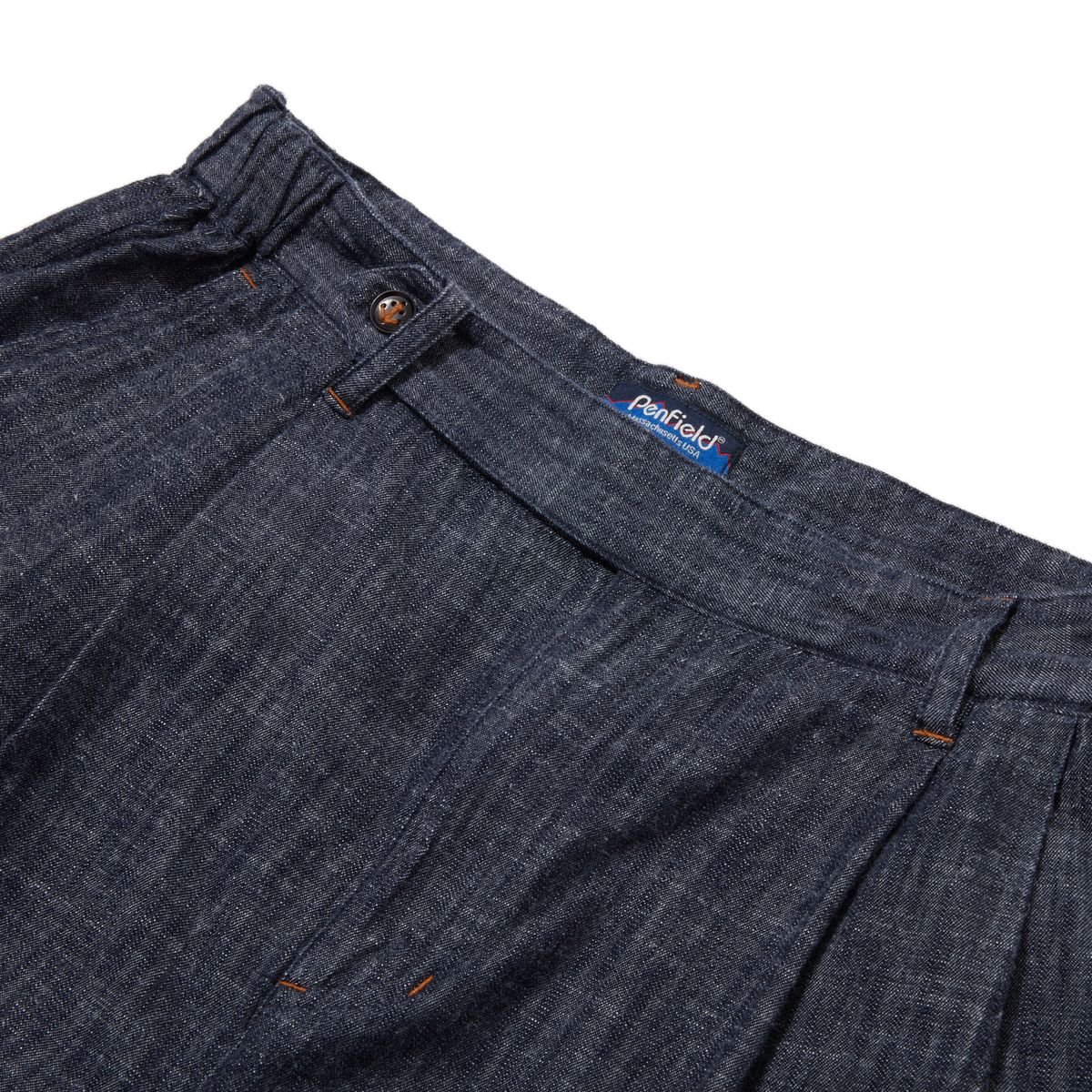 펜필드(PENFIELD) 워시드 슬럽 데님 하프 팬츠_FR2WP30U