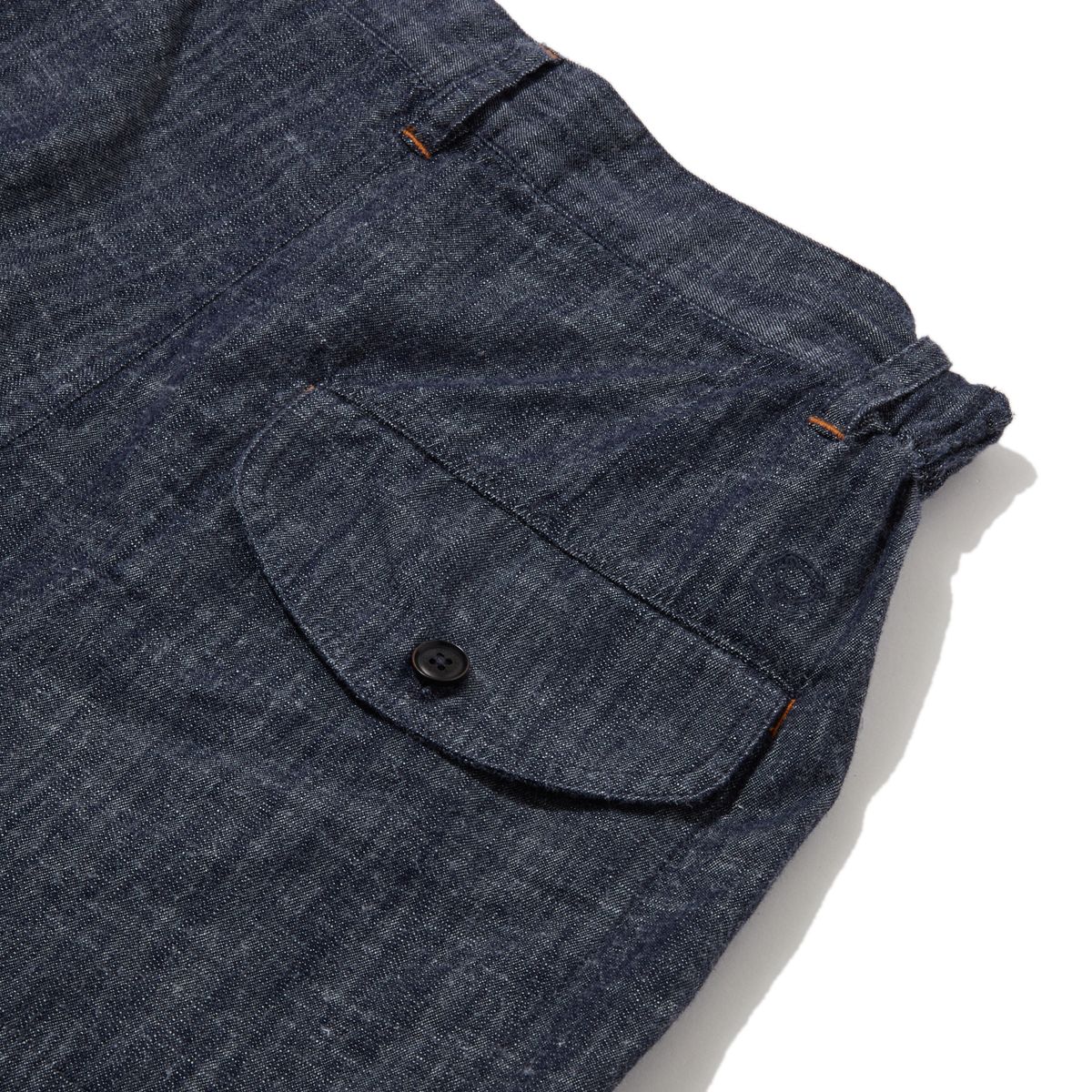 펜필드(PENFIELD) 워시드 슬럽 데님 하프 팬츠_FR2WP30U