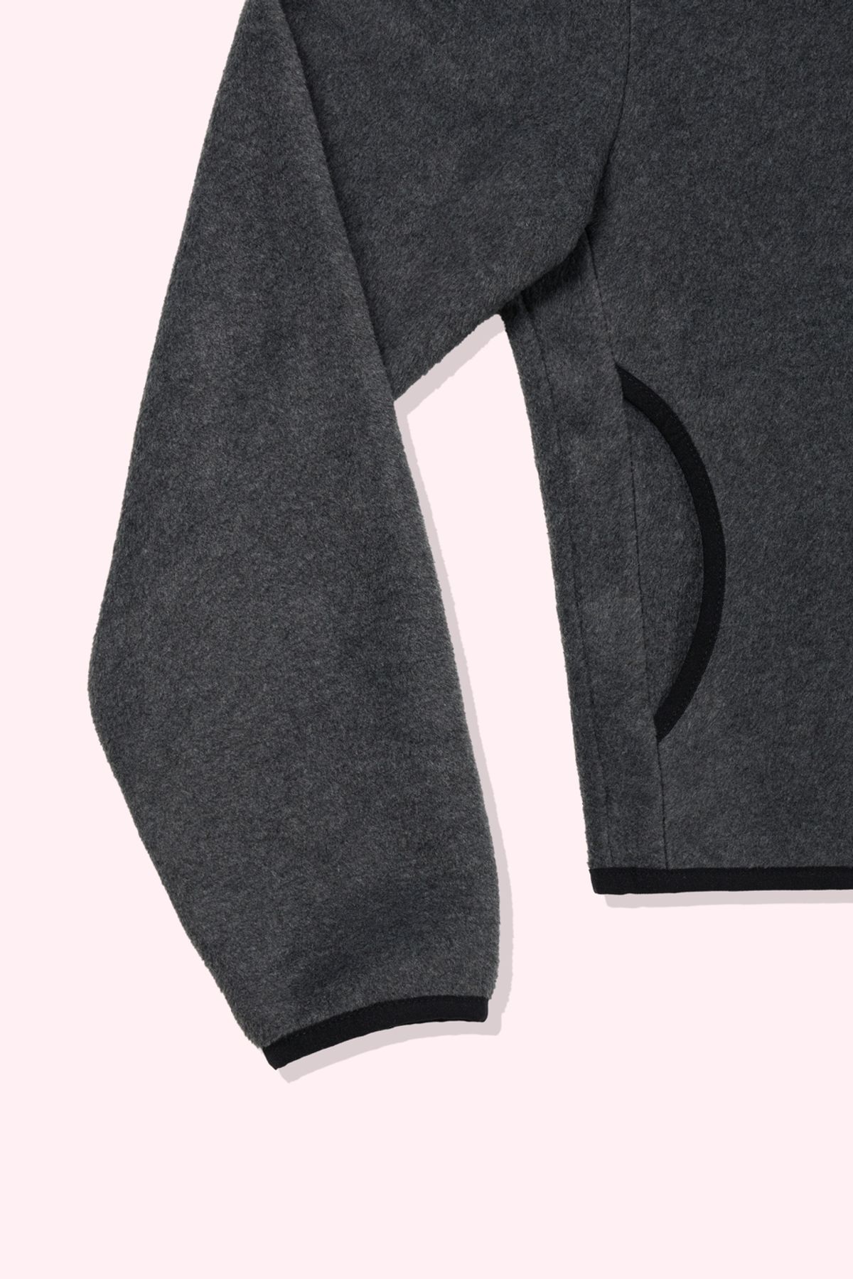 어텐즈(ATTENDS) Every day cozy fleece jacket (Slate gray)