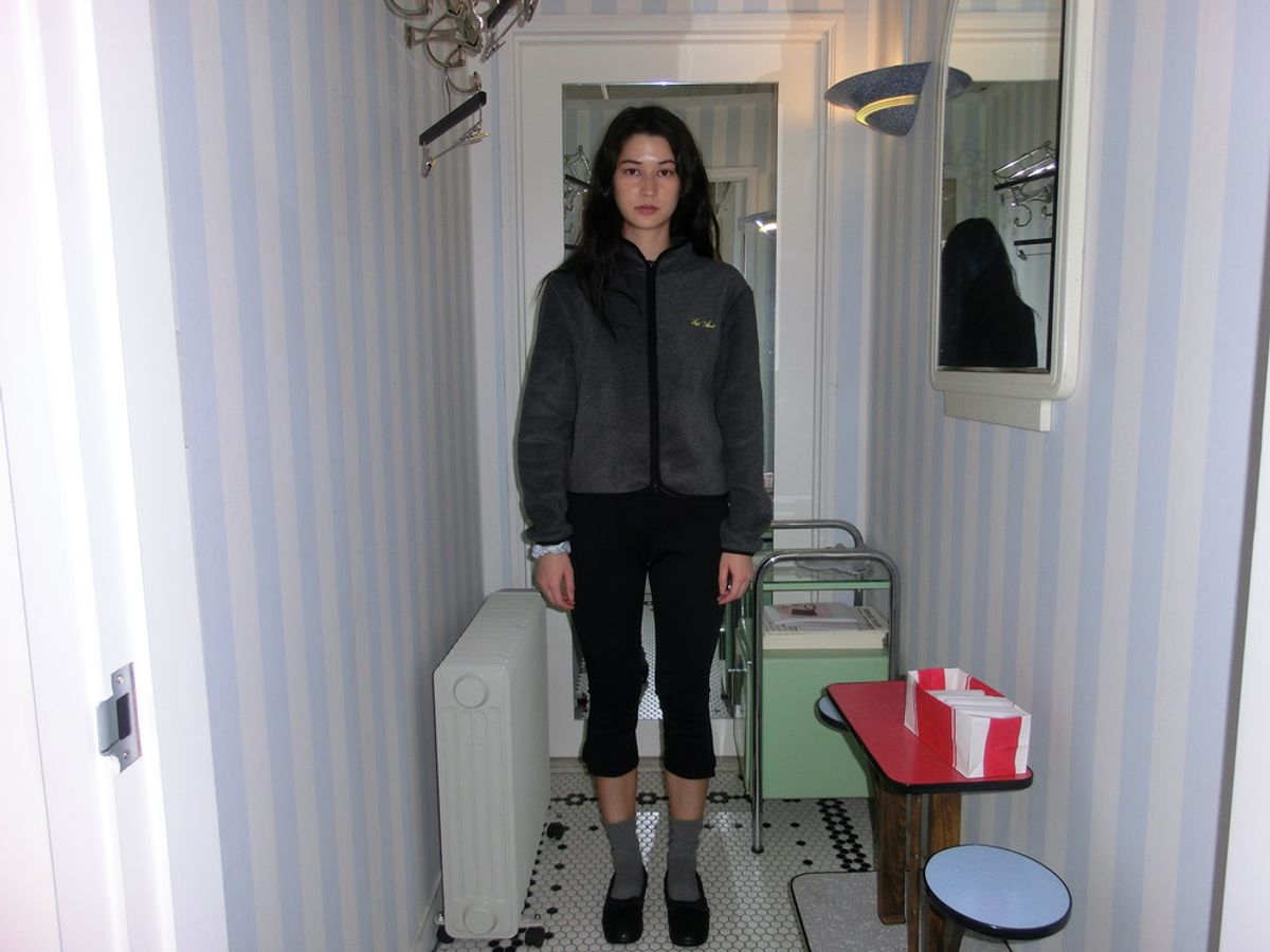 어텐즈(ATTENDS) Every day cozy fleece jacket (Slate gray)