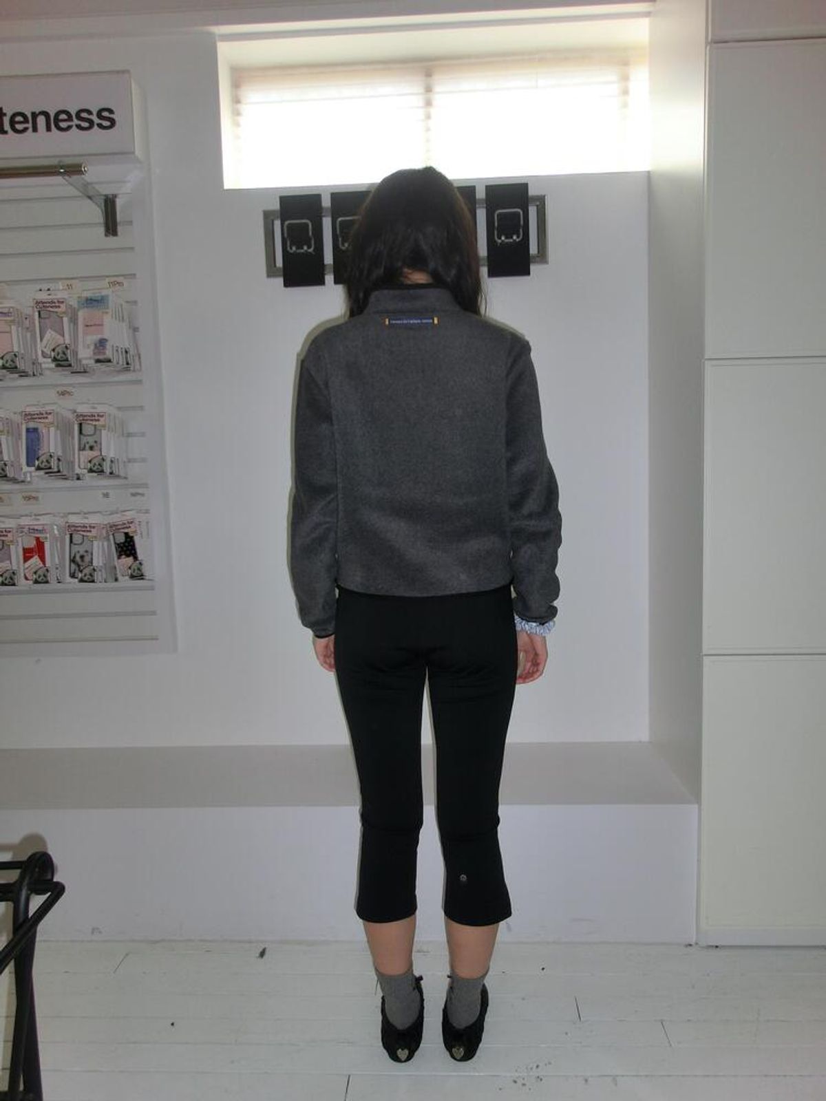 어텐즈(ATTENDS) Every day cozy fleece jacket (Slate gray)
