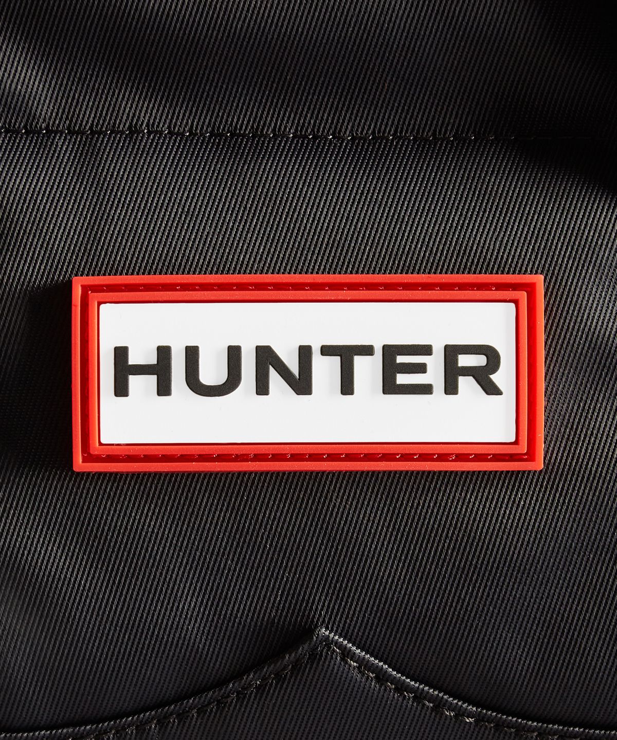 헌터(HUNTER) 나일론 탑클립 미니 토트백 - 블랙