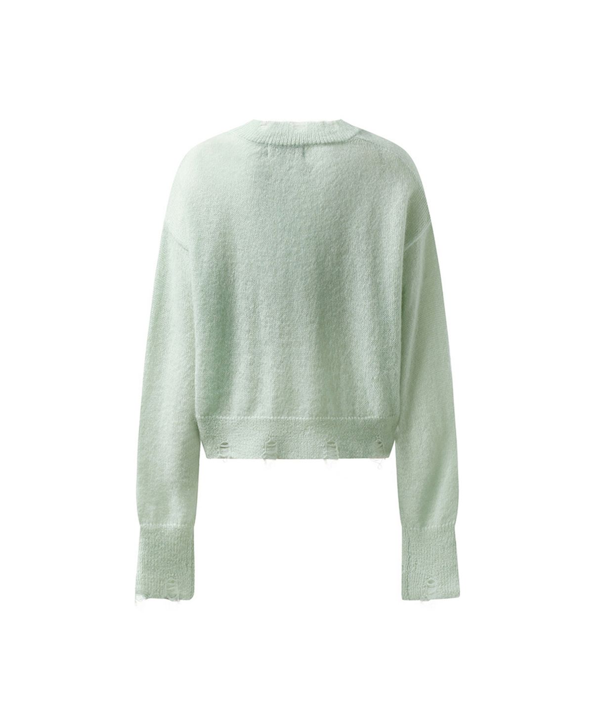 에르에르(ERER) Grinder Cropped cardigan Mint