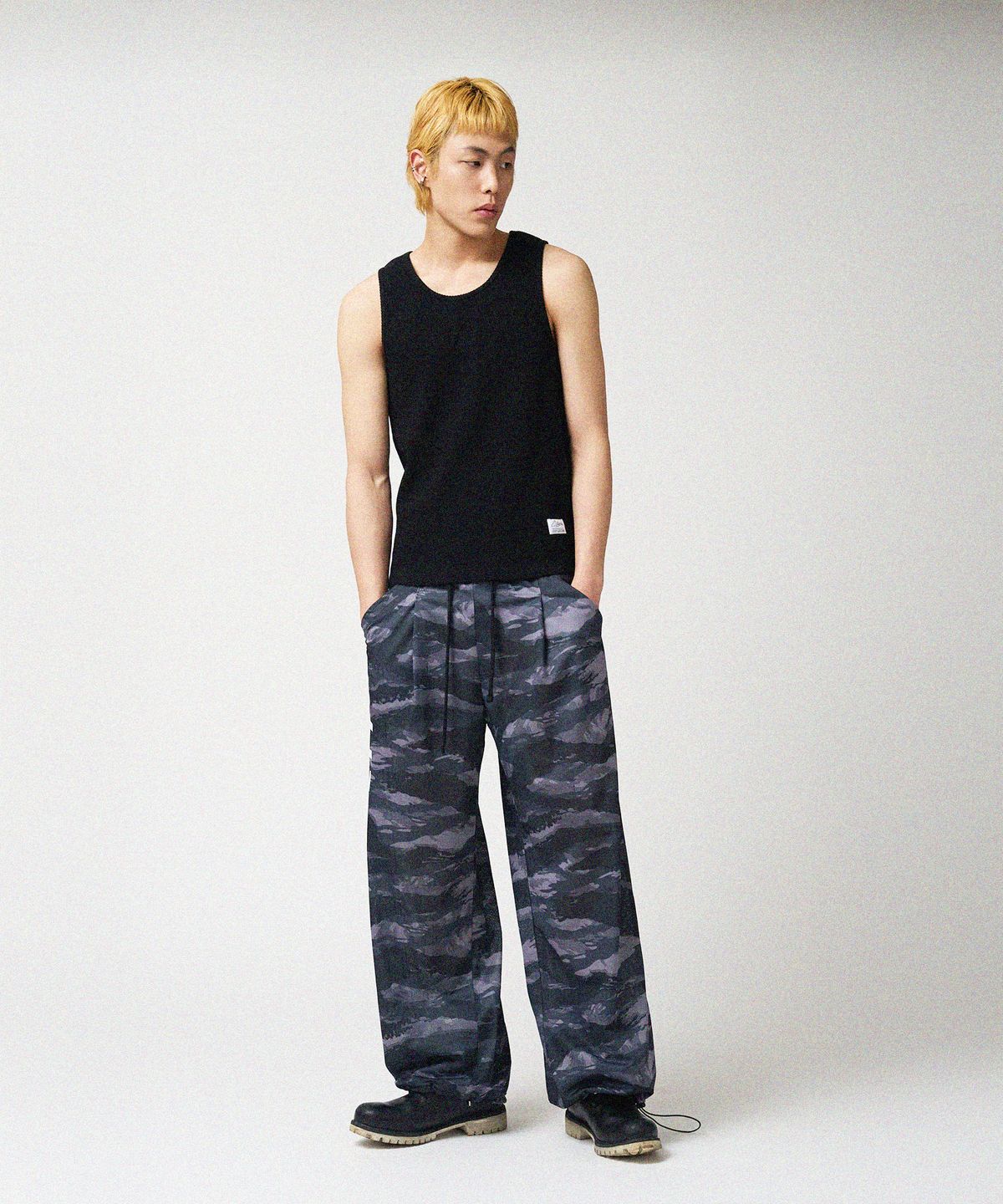스티그마(STIGMA) Muscle Fit STGM Logo Sleeveless Black