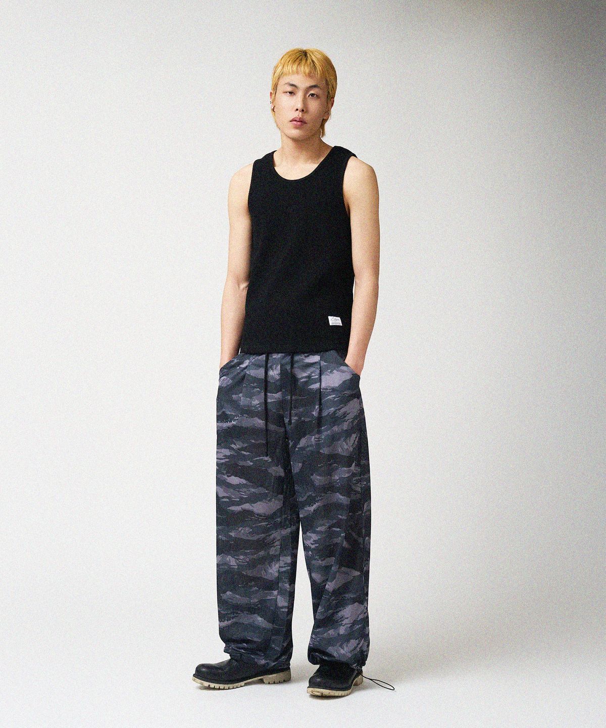 스티그마(STIGMA) Muscle Fit STGM Logo Sleeveless Black