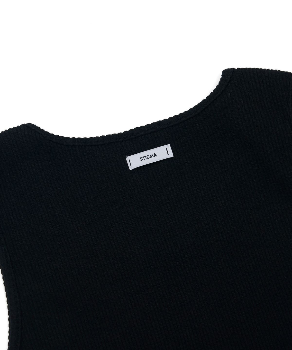 스티그마(STIGMA) Muscle Fit STGM Logo Sleeveless Black