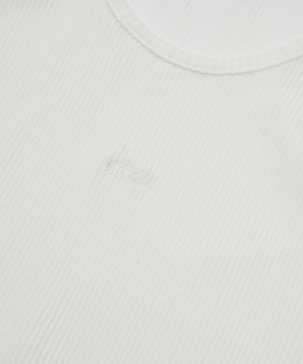 스티그마(STIGMA) Muscle Fit STGM Logo Sleeveless White