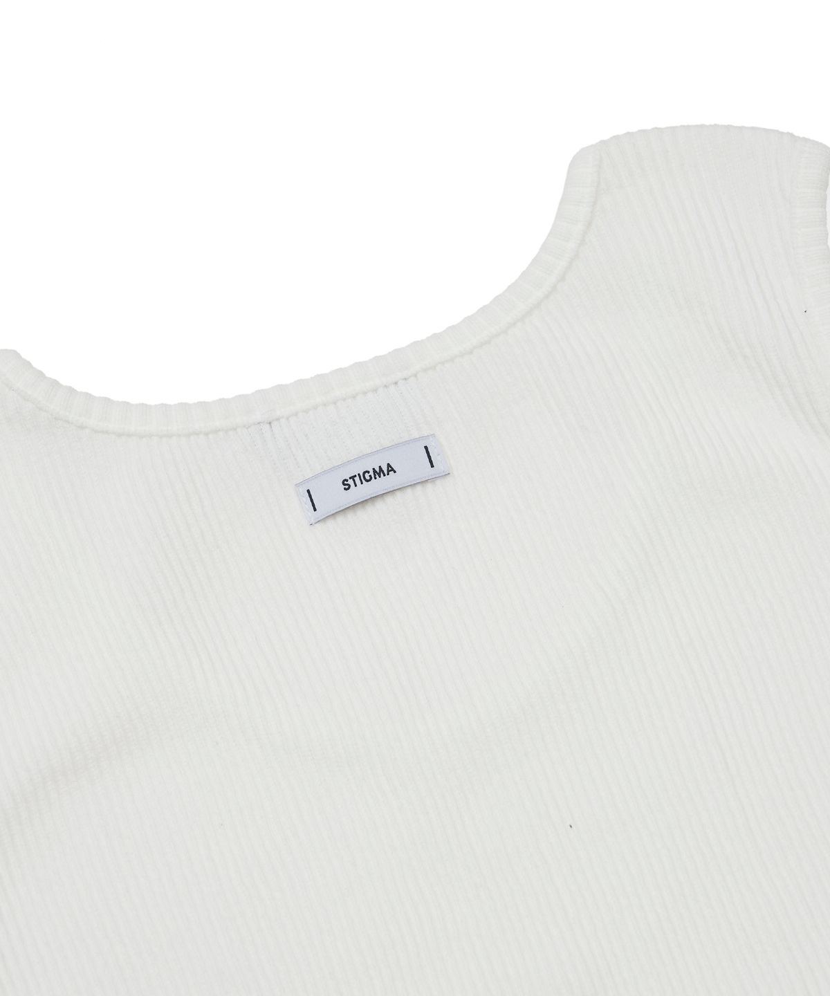 스티그마(STIGMA) Muscle Fit STGM Logo Sleeveless White