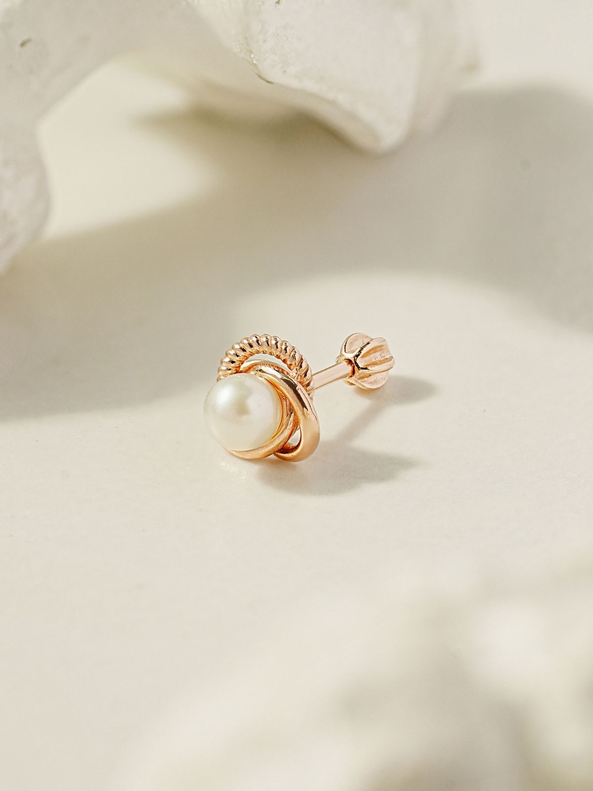 미니멀피어싱(MINIMALPIERCING) 14K 프리지아 담수진주 피어싱