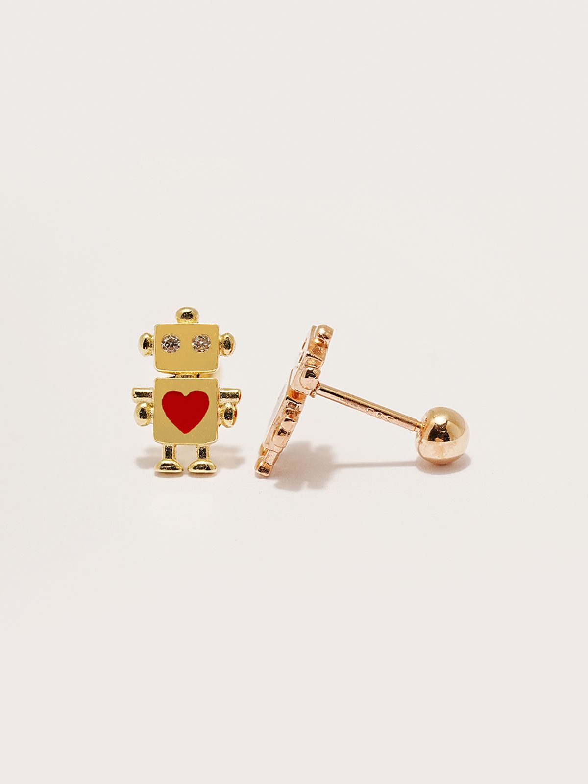 미니멀피어싱(MINIMALPIERCING) 14K 삐리삐리 봇 피어싱 귀걸이