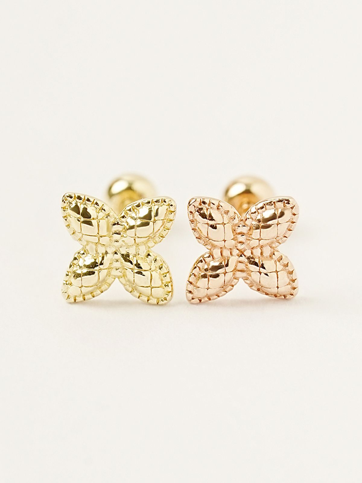 미니멀피어싱(MINIMALPIERCING) 14K 바람개비 꽃 피어싱 귀걸이