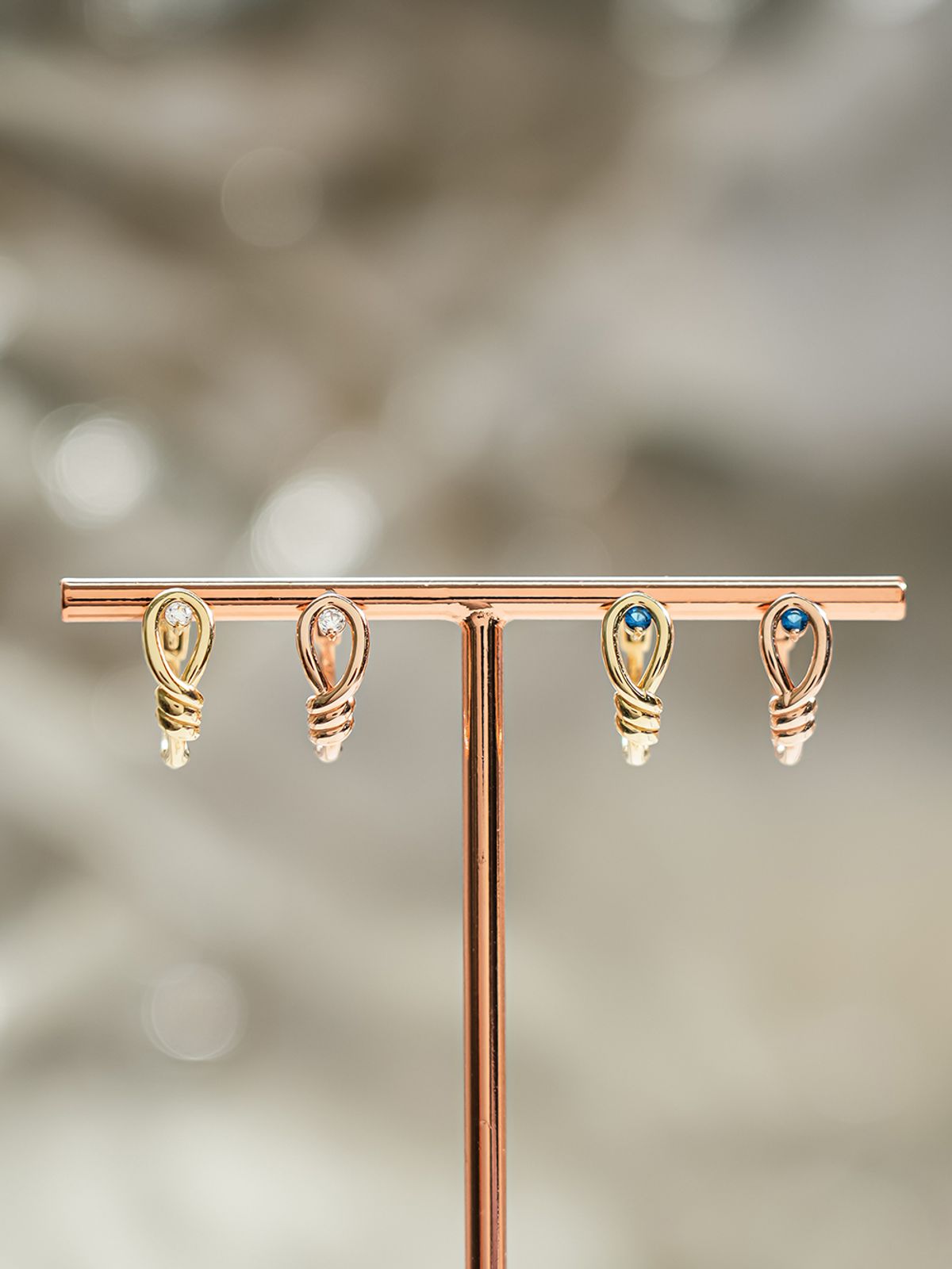 미니멀피어싱(MINIMALPIERCING) 14K 18K 로프 원터치 귀걸이