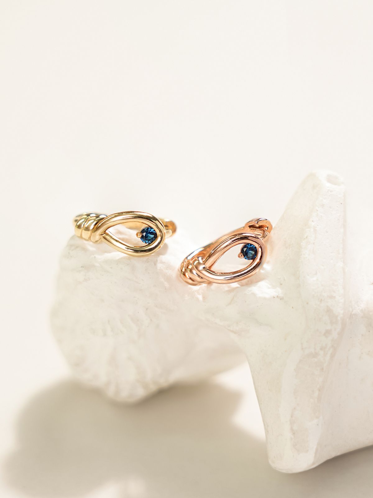 미니멀피어싱(MINIMALPIERCING) 14K 18K 로프 원터치 귀걸이