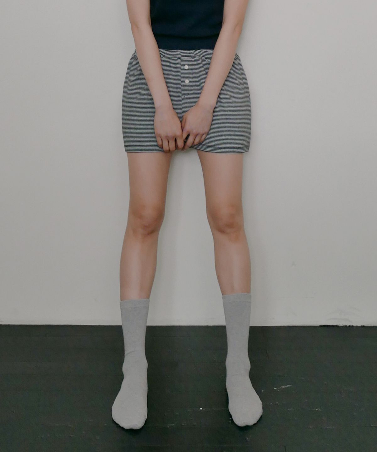 디어스토커(DEARSTALKER) D. BASIC STRIPE DOUBLE WAIST SHORTS - 3 COLOR