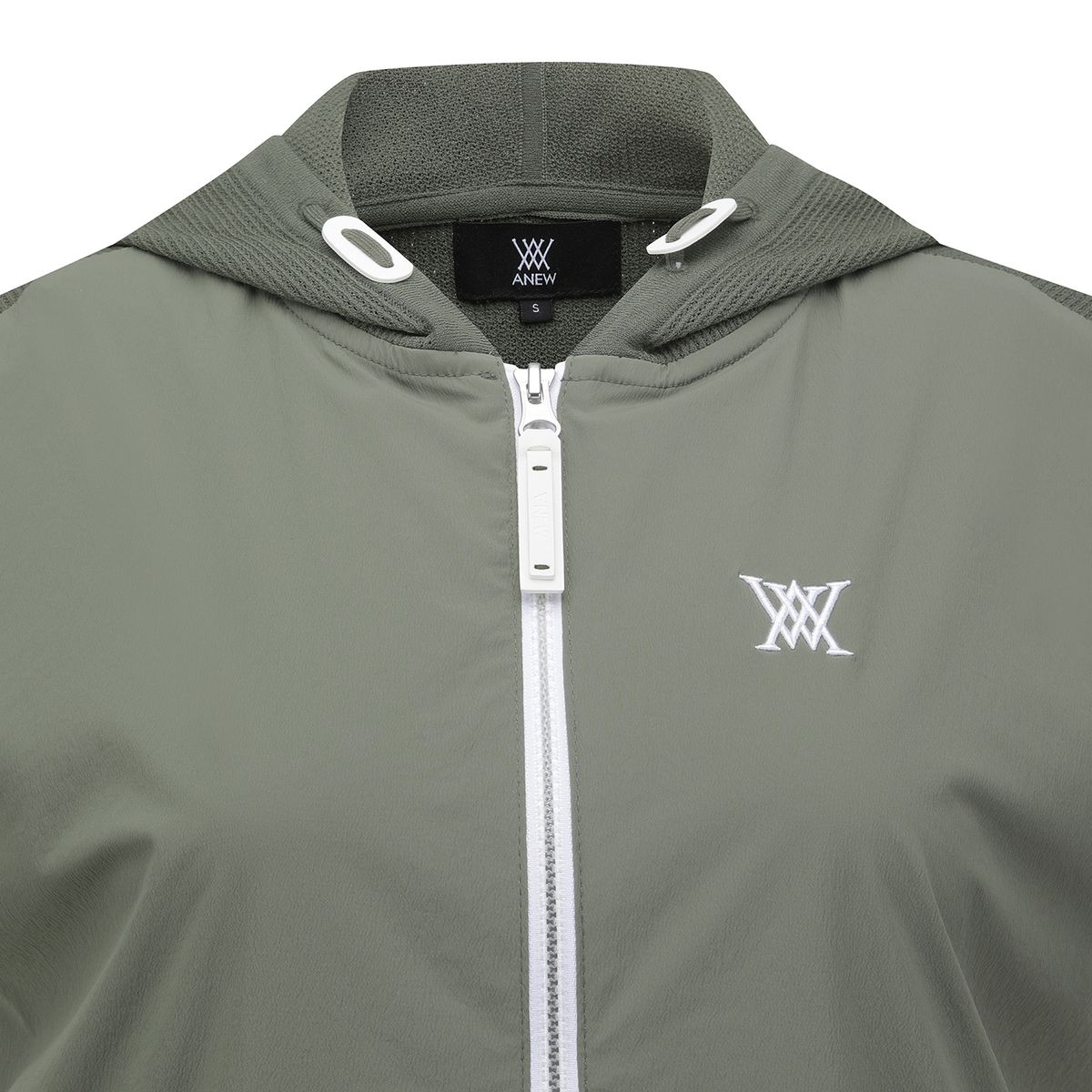 어뉴골프(ANEW GOLF) WOMEN SM HYBRID HOODY KNIT VEST_LK
