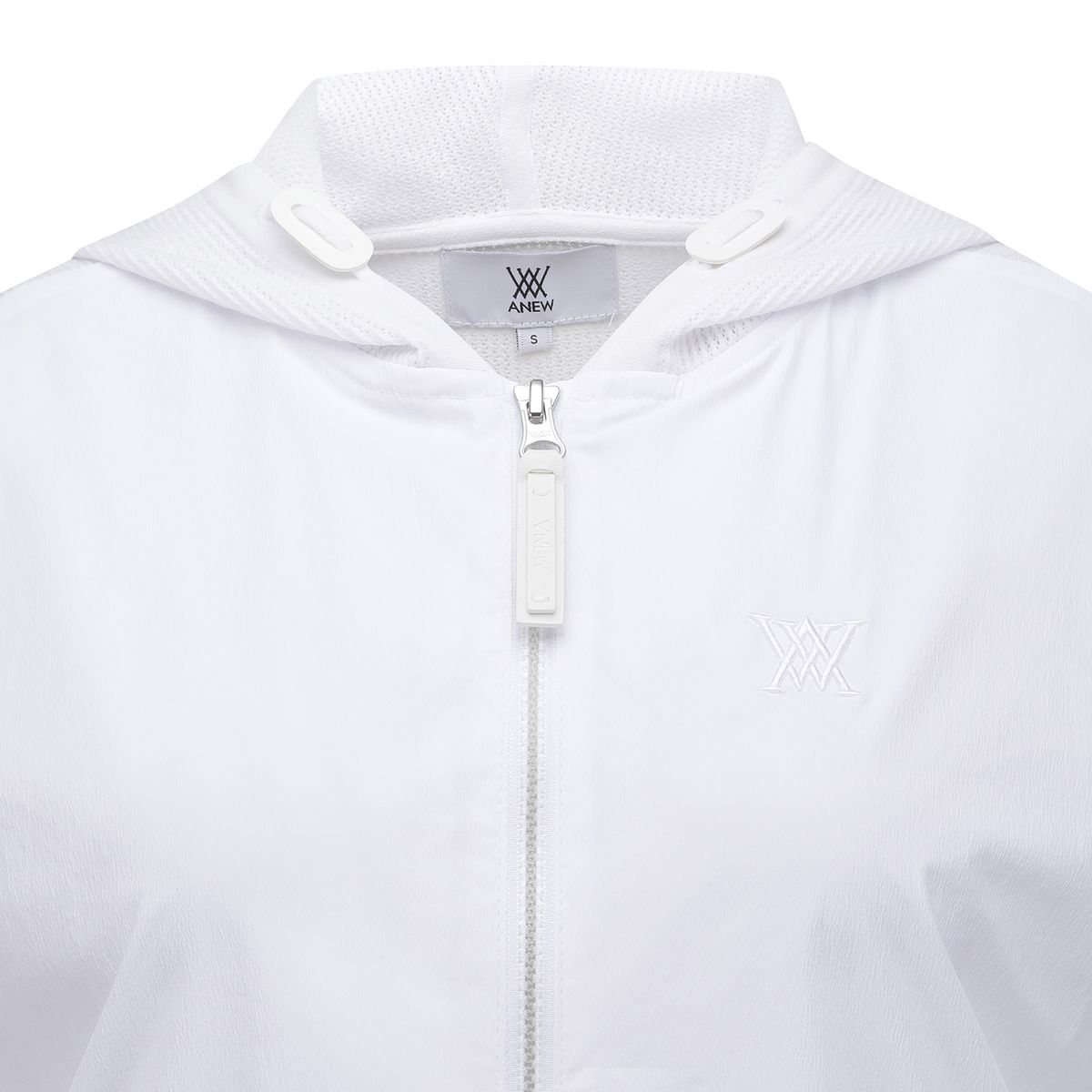 어뉴골프(ANEW GOLF) WOMEN SM HYBRID HOODY KNIT VEST_WH