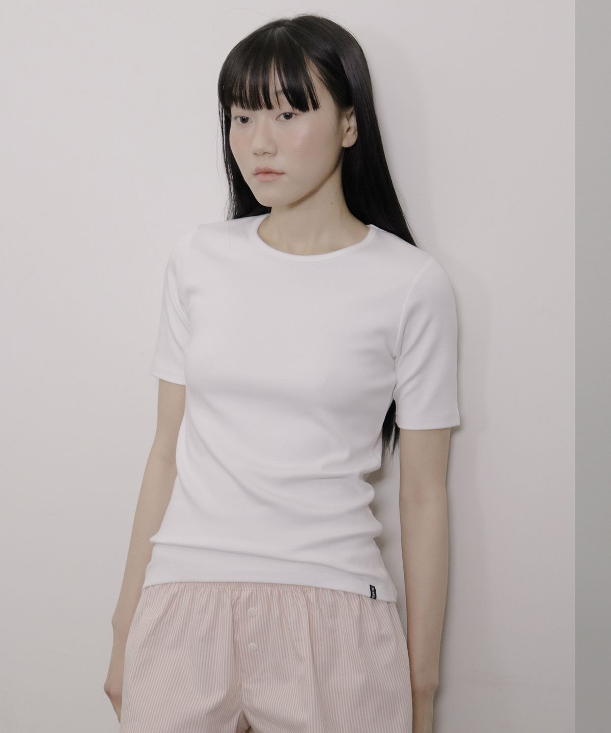 디어스토커(DEARSTALKER) D. BASIC COTTON REGULAR ROUND-NECK TEE - 3 COLOR
