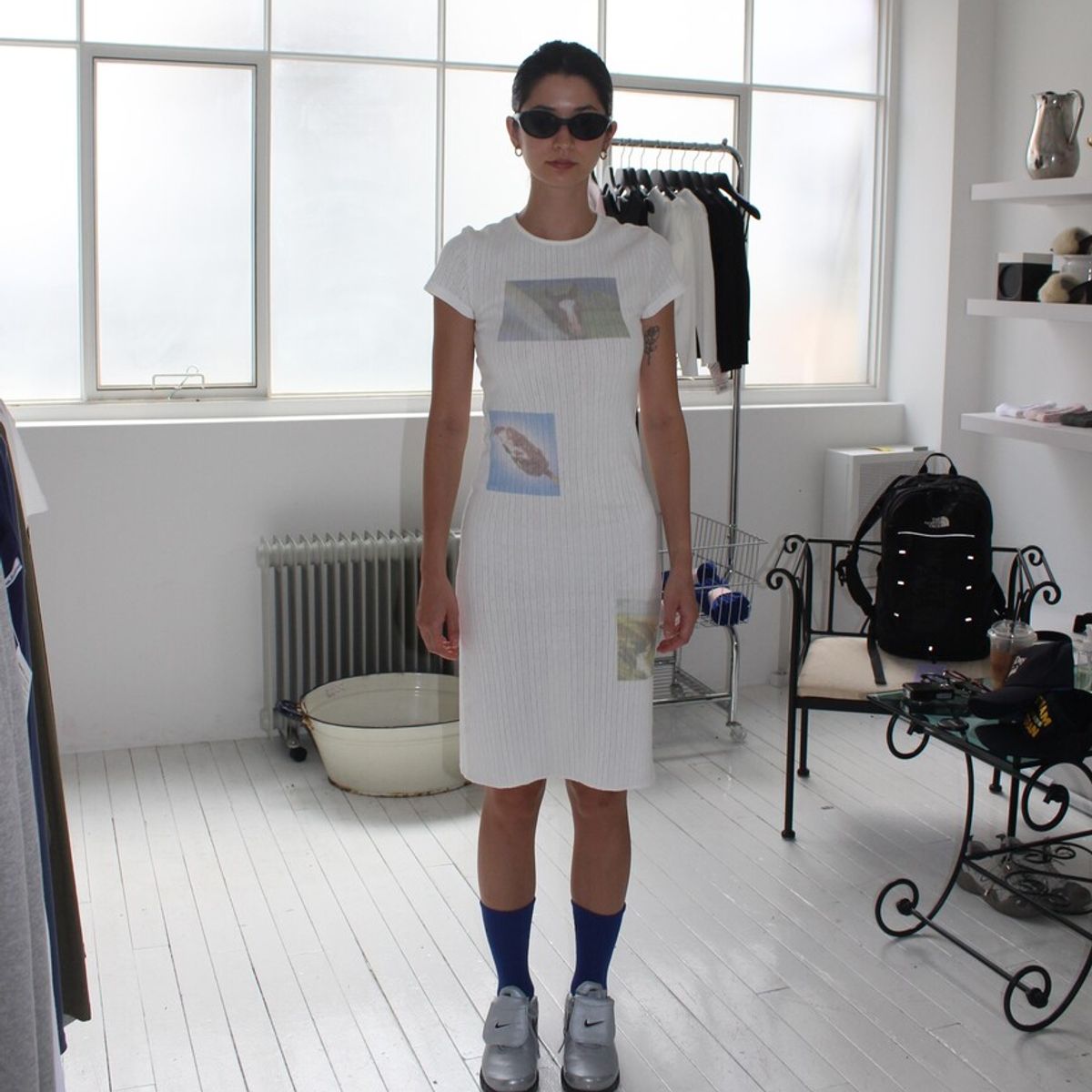 어텐즈(ATTENDS) Attends Island dress (White)