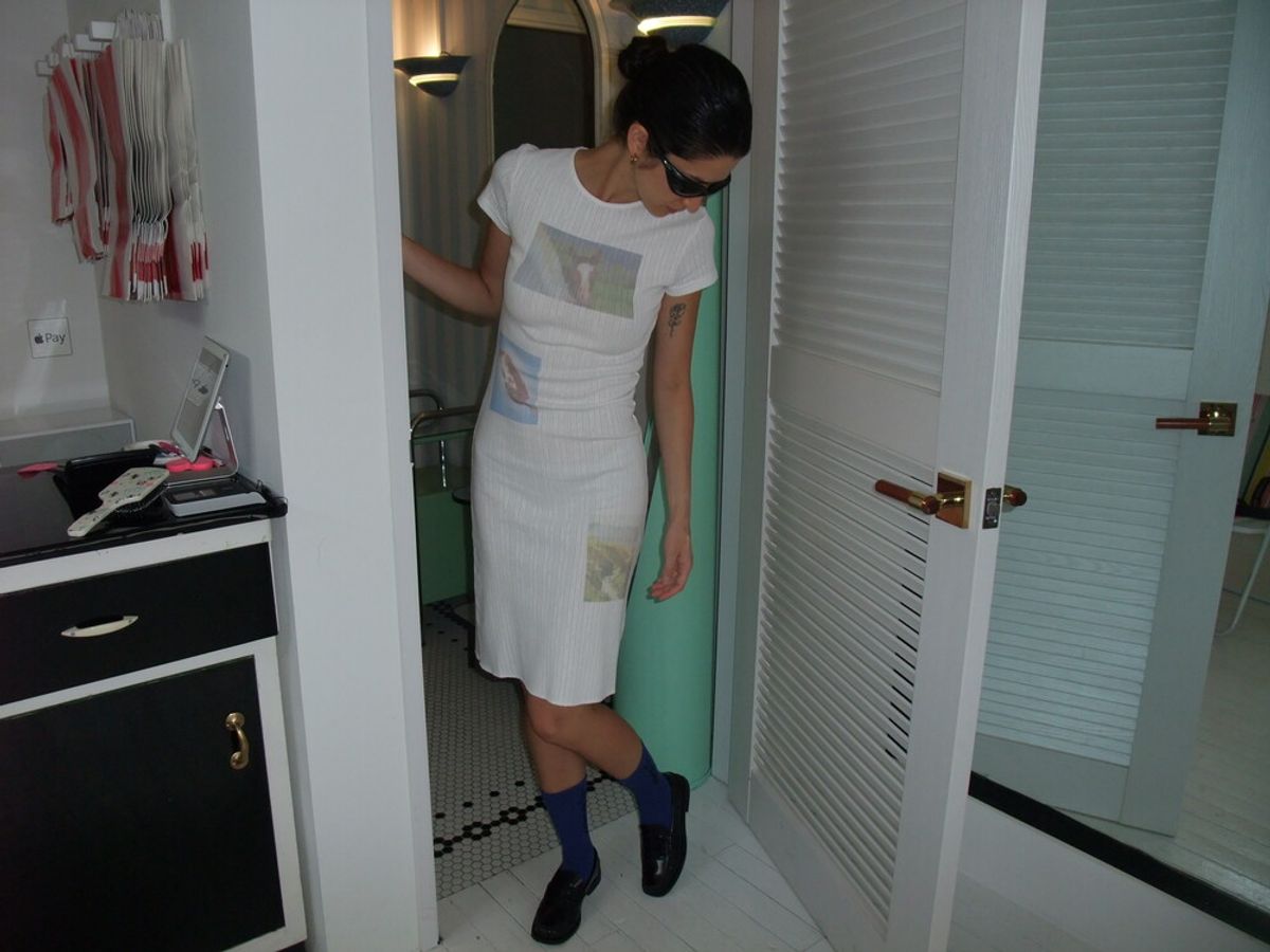 어텐즈(ATTENDS) Attends Island dress (White)
