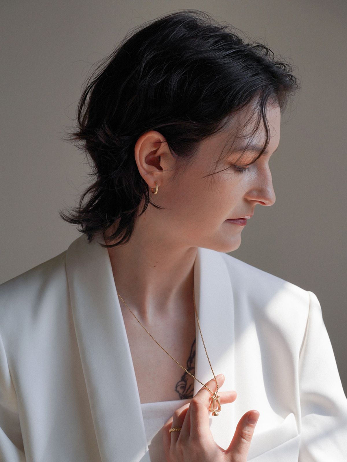 오버그레이(OVERGREY) Laurel Earrings 2 - Gold