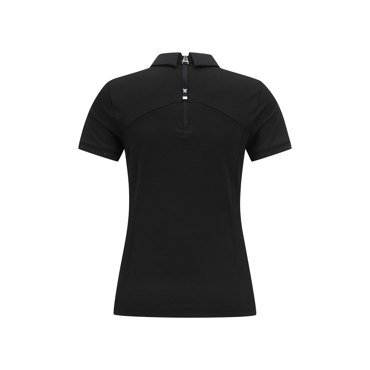 어뉴골프(ANEW GOLF) WOMEN SM HYBRID SHORT T-SHIRT_BK