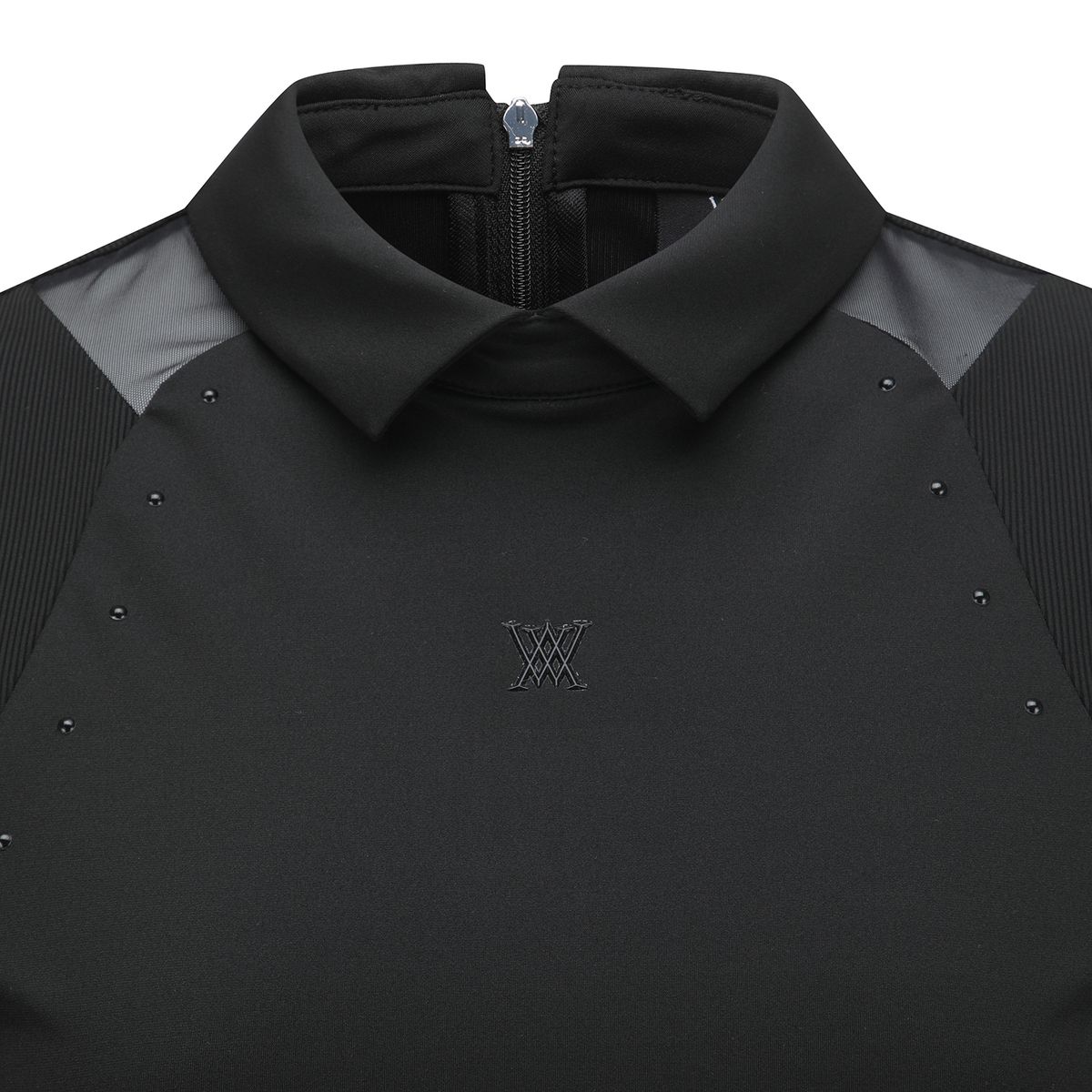 어뉴골프(ANEW GOLF) WOMEN SM HYBRID SHORT T-SHIRT_BK
