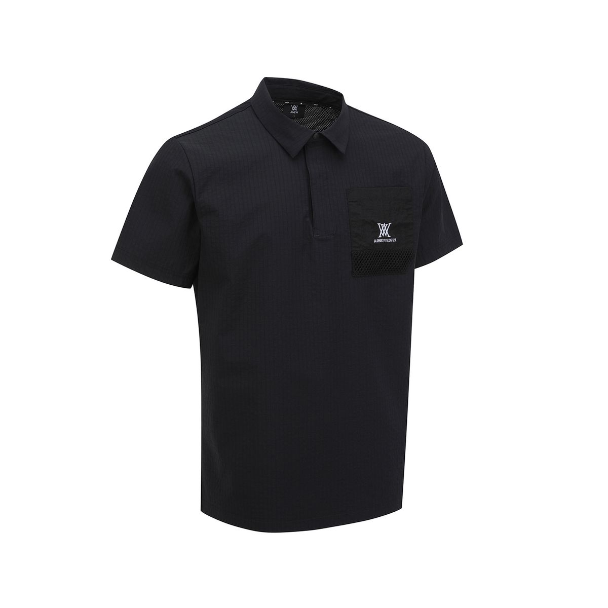 어뉴골프(ANEW GOLF) MEN SM PATCH POCKET SHORT T-SHIRT_BK