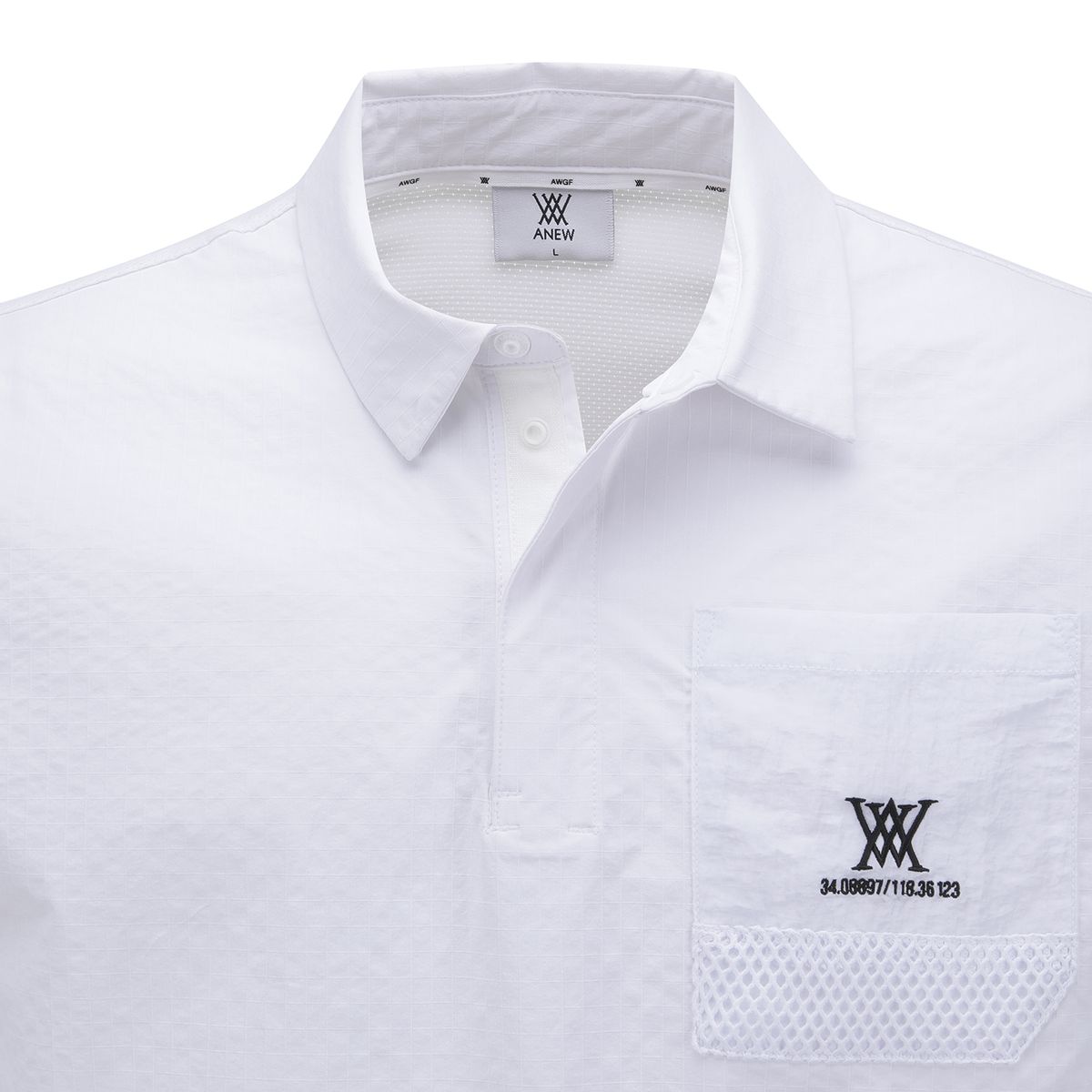 어뉴골프(ANEW GOLF) MEN SM PATCH POCKET SHORT T-SHIRT_WH