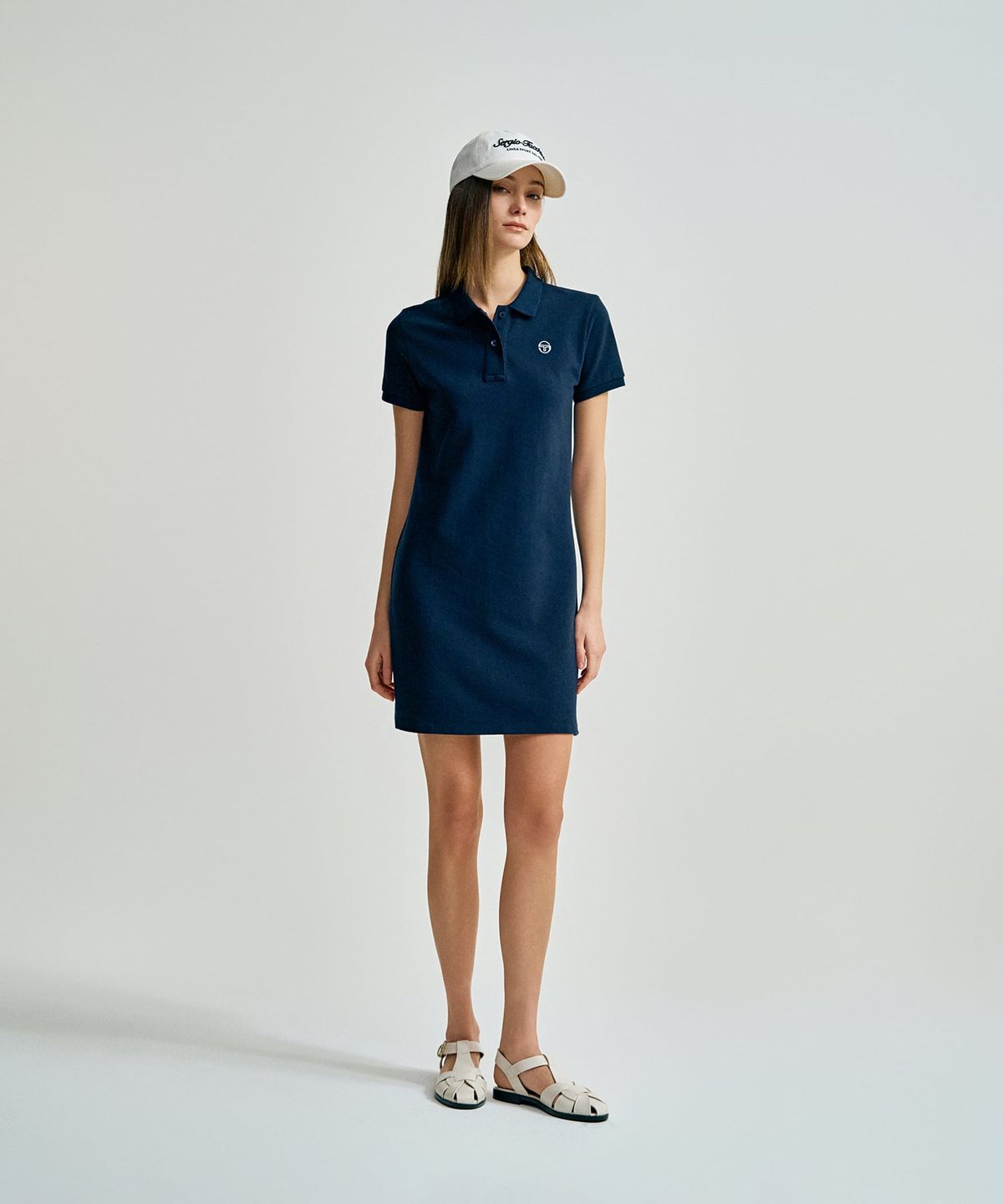 세르지오 타키니(SERGIO TACCHINI) W 클래식 피케 원피스 (Navy)