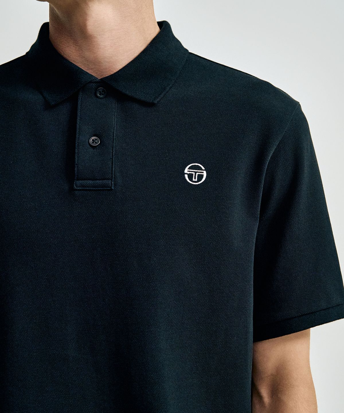 세르지오 타키니(SERGIO TACCHINI) M 클래식 남성 폴로 (Black)