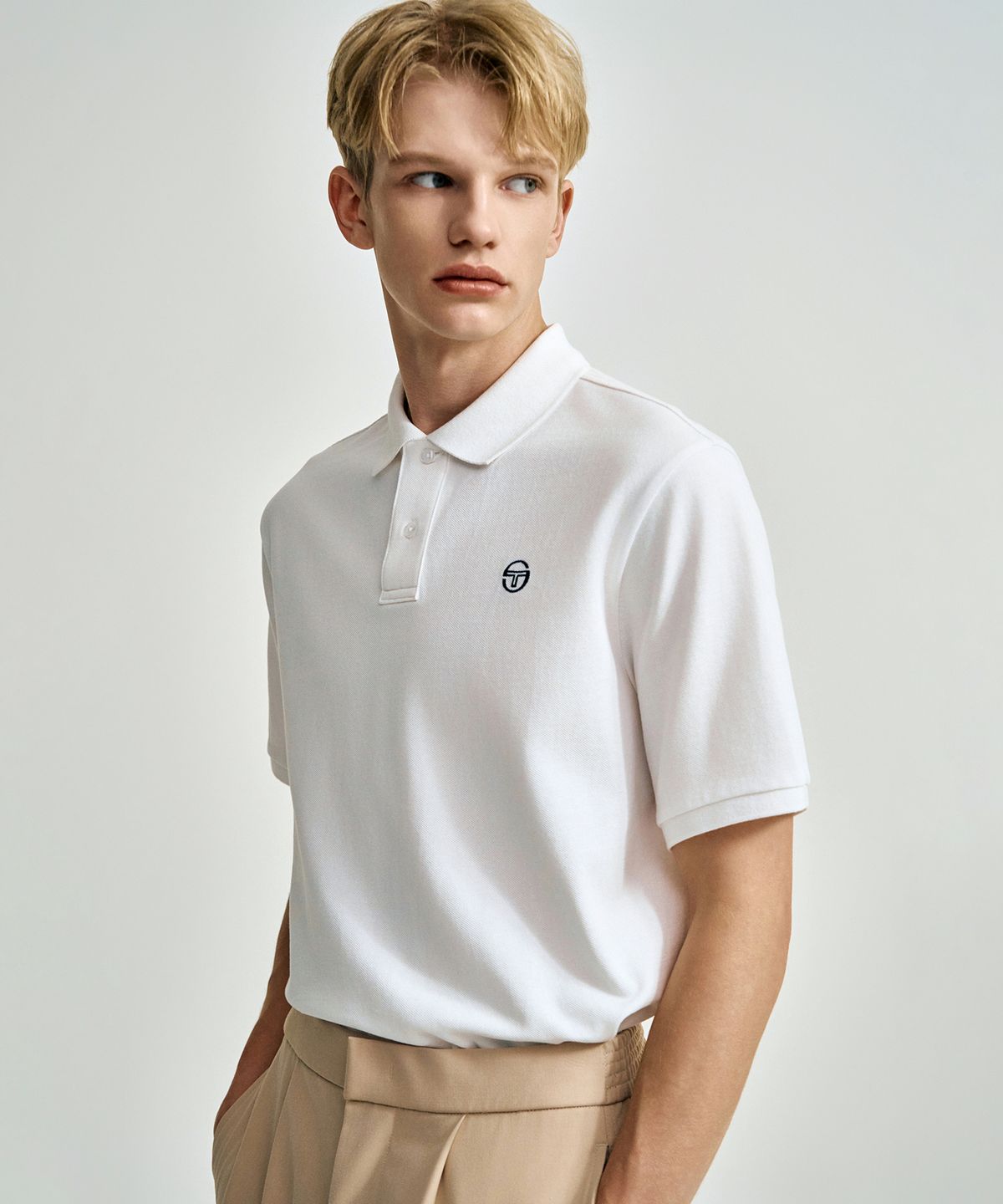 세르지오 타키니(SERGIO TACCHINI) M 클래식 남성 폴로 (White)