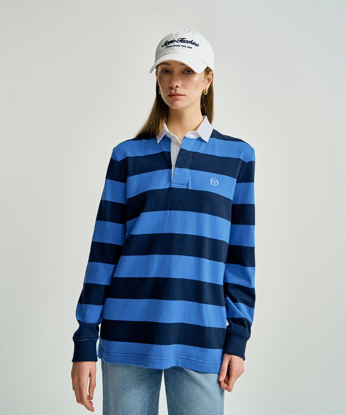 세르지오 타키니(SERGIO TACCHINI) U 코튼 클래식 언스트럭쳐 볼캡 (White)