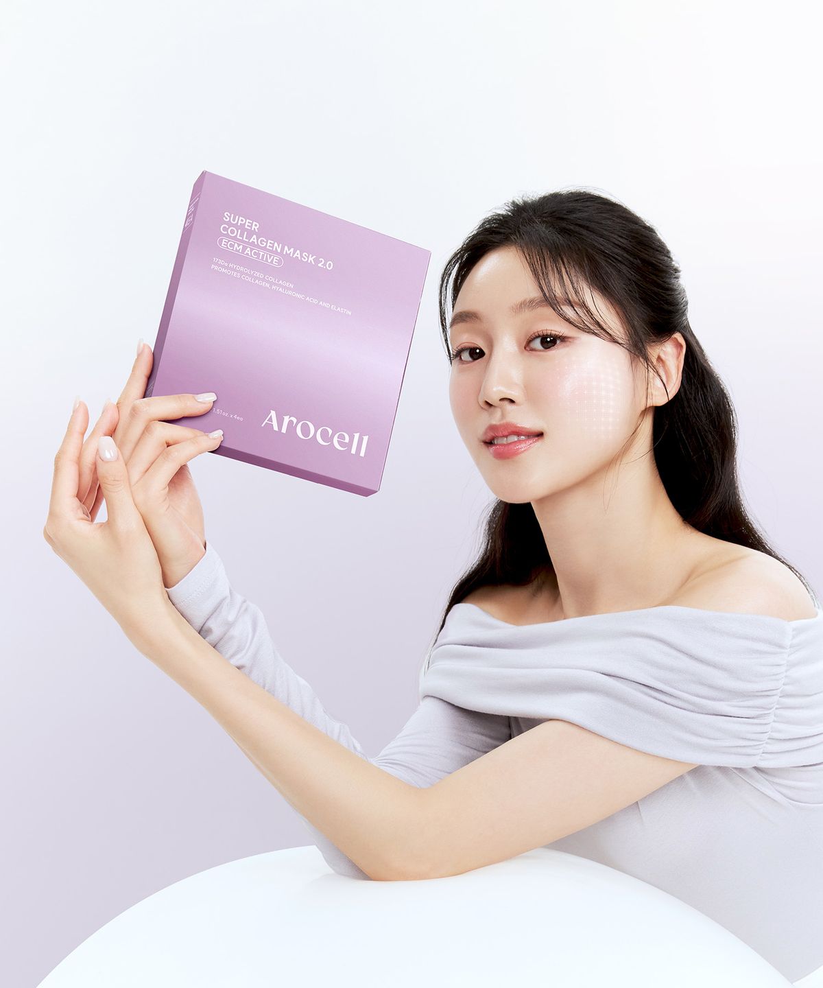 아로셀(AROCELL) [압도적 두께 43g] 슈퍼 콜라겐 겔 마스크 12매입 (+2매 추가 증정)