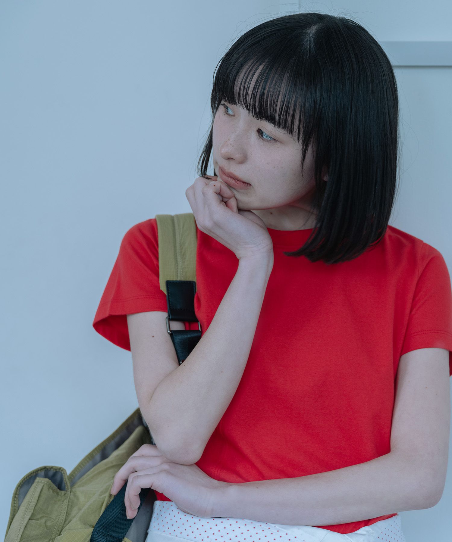 MUSINSA公式 | OHESHIO TWO POCKET BACKPACK, KHAKI