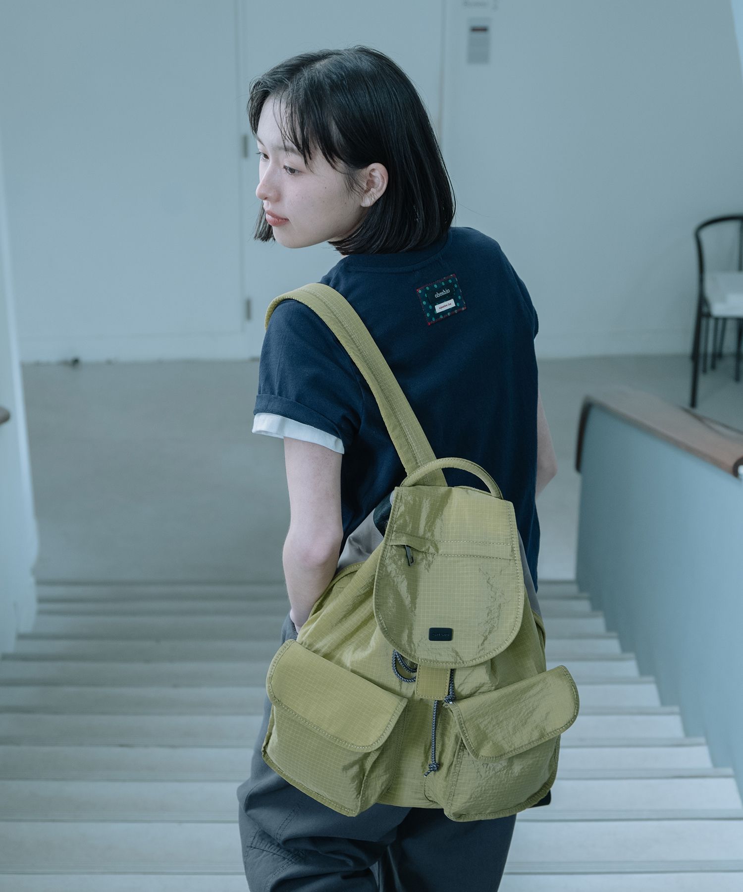 【Oheshio】 TWO POCKET BACKPACK, 3色 Oheshio】 TWO POCKET BACKPACK, 3色 (OHESHIO/バックパック